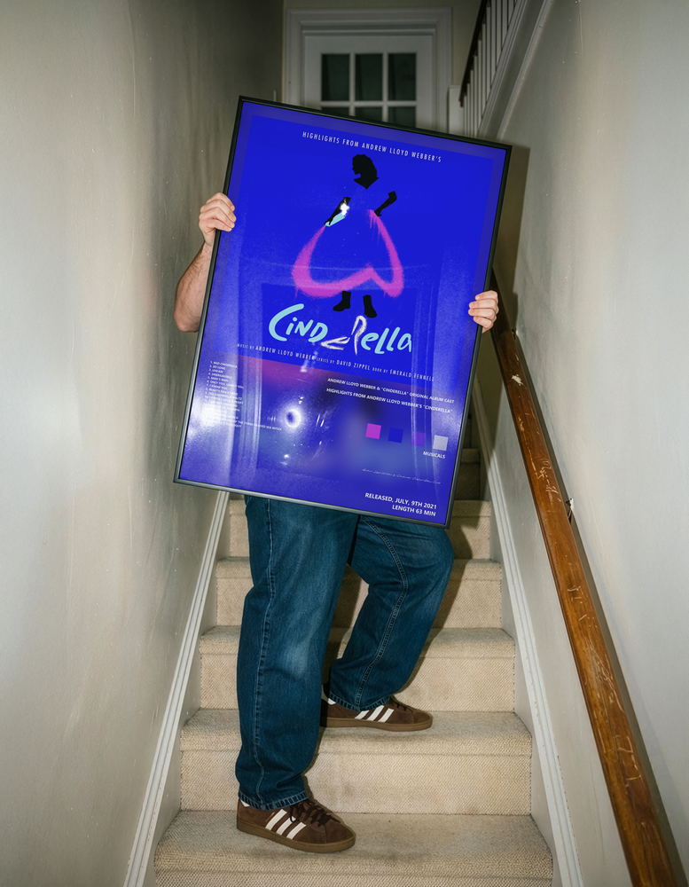 Music poster: Andrew Lloyd Webber Cinderella Original Album Cast - Highlights From Andrew Lloyd Webbers Cinderella