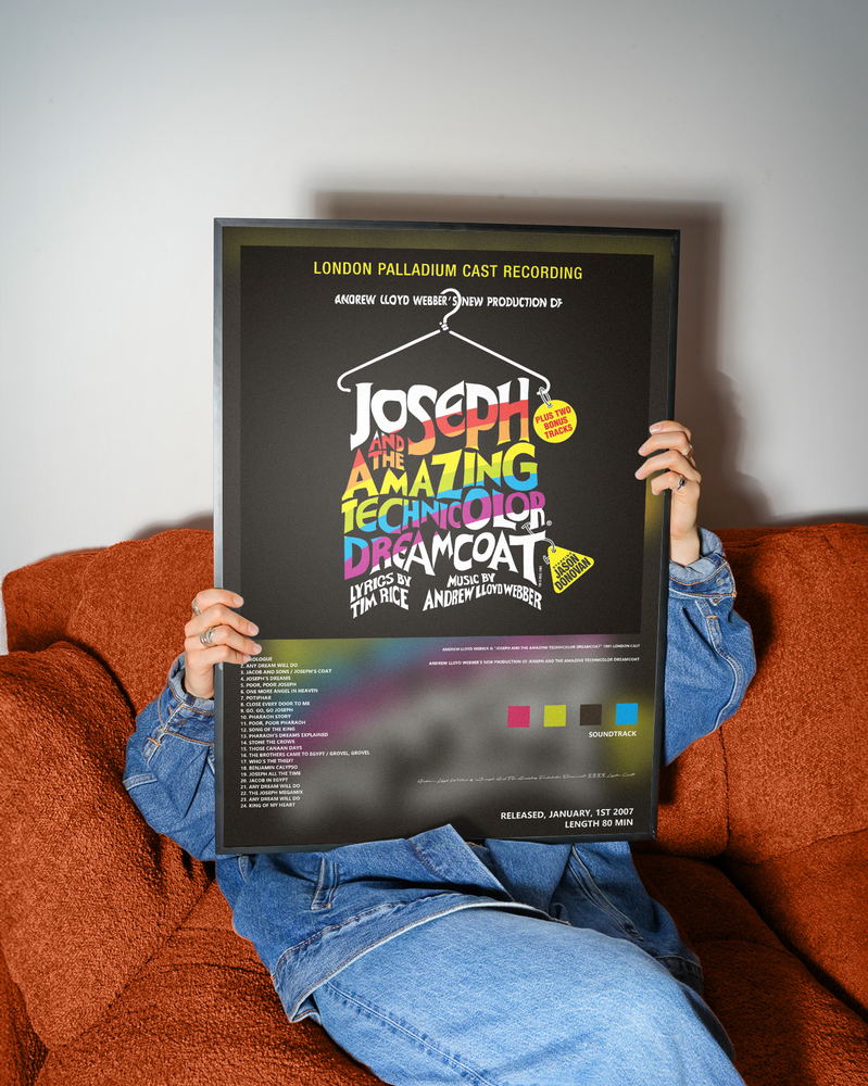Music poster: Andrew Lloyd Webber Joseph And The Amazing Technicolor Dreamcoat 1991 London Cast - Andrew Lloyd Webbers New Production