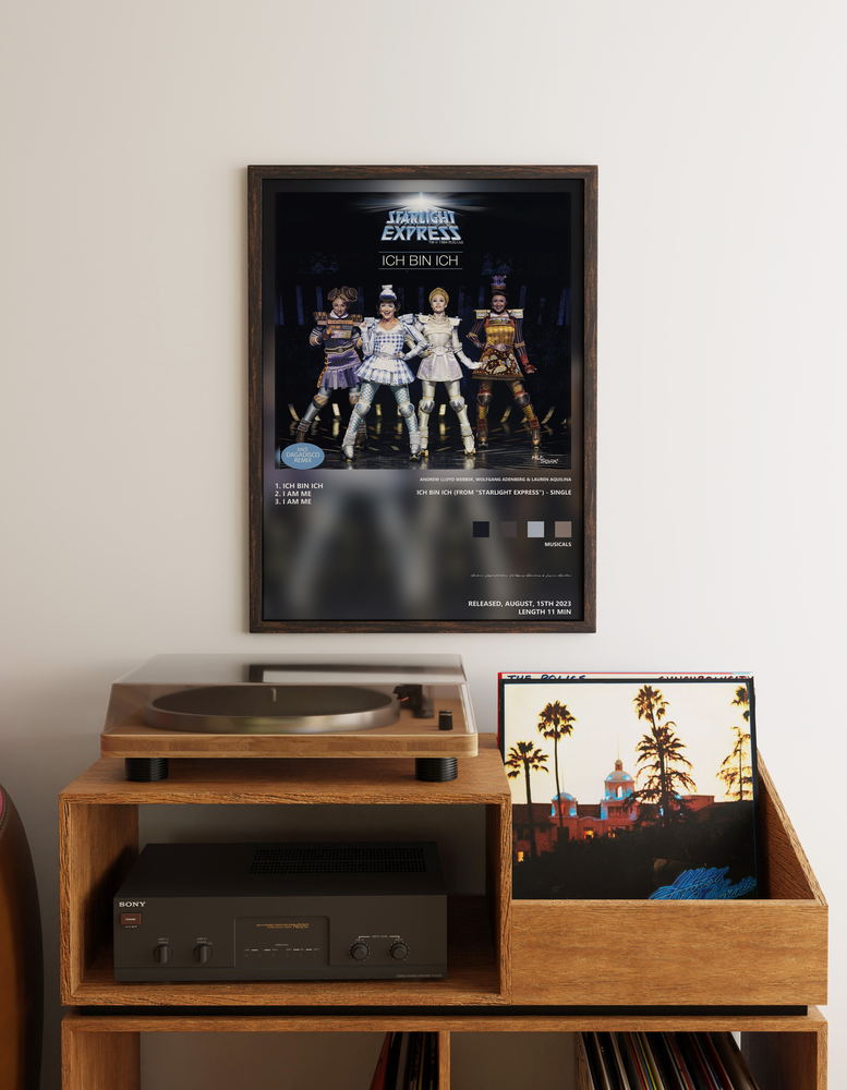 Music poster: Andrew Lloyd Webber Wolfgang Adenberg Lauren Aquilina - Ich bin ich From Starlight Express - Single
