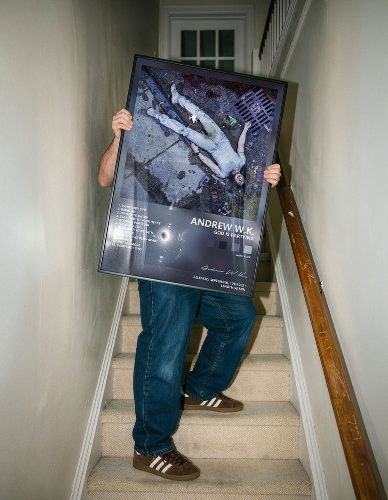 Music poster: Andrew WK - God is Partying