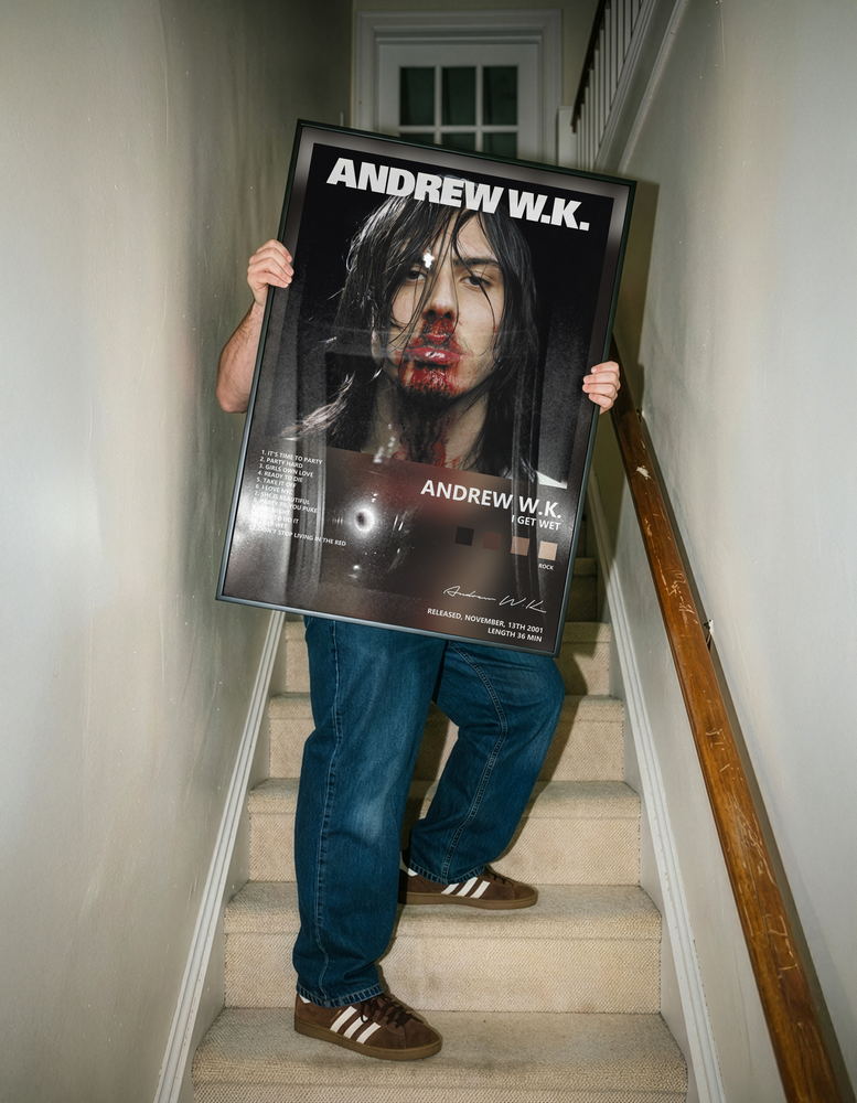 Music poster: Andrew WK - I Get Wet