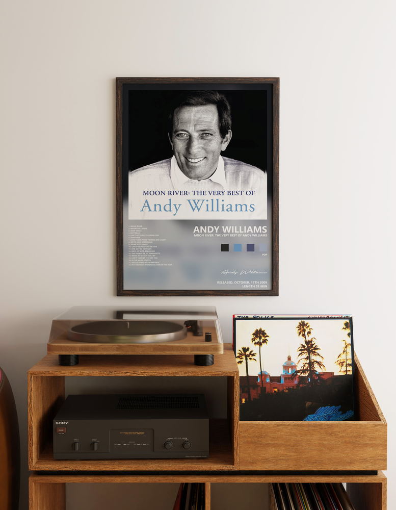 Music poster: Andy Williams - Moon River The Very Best Of Andy Williams