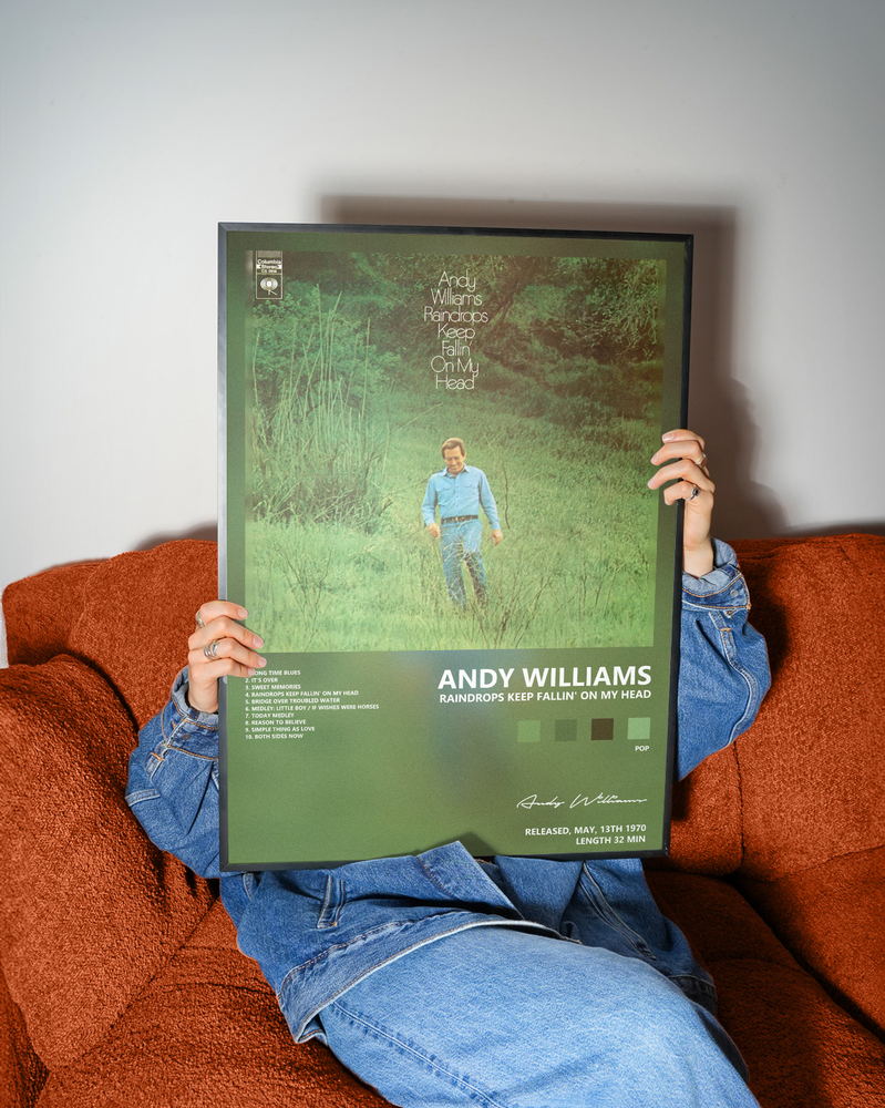 Music poster: Andy Williams - Raindrops Keep Fallin On My Head
