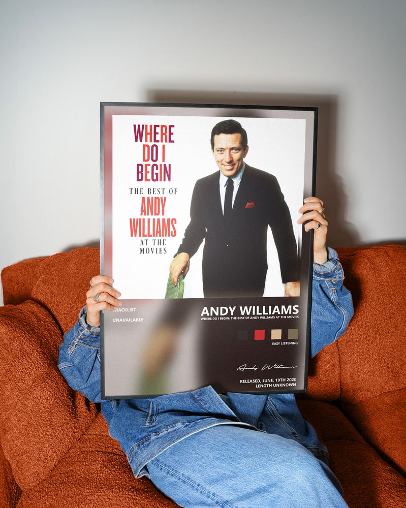 Music poster: Andy Williams - Where Do I Begin The Best of Andy Williams at the Movies