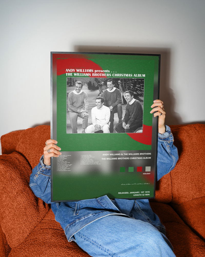 Music poster: Andy Williams The Williams Brothers - The Williams Brothers Christmas Album