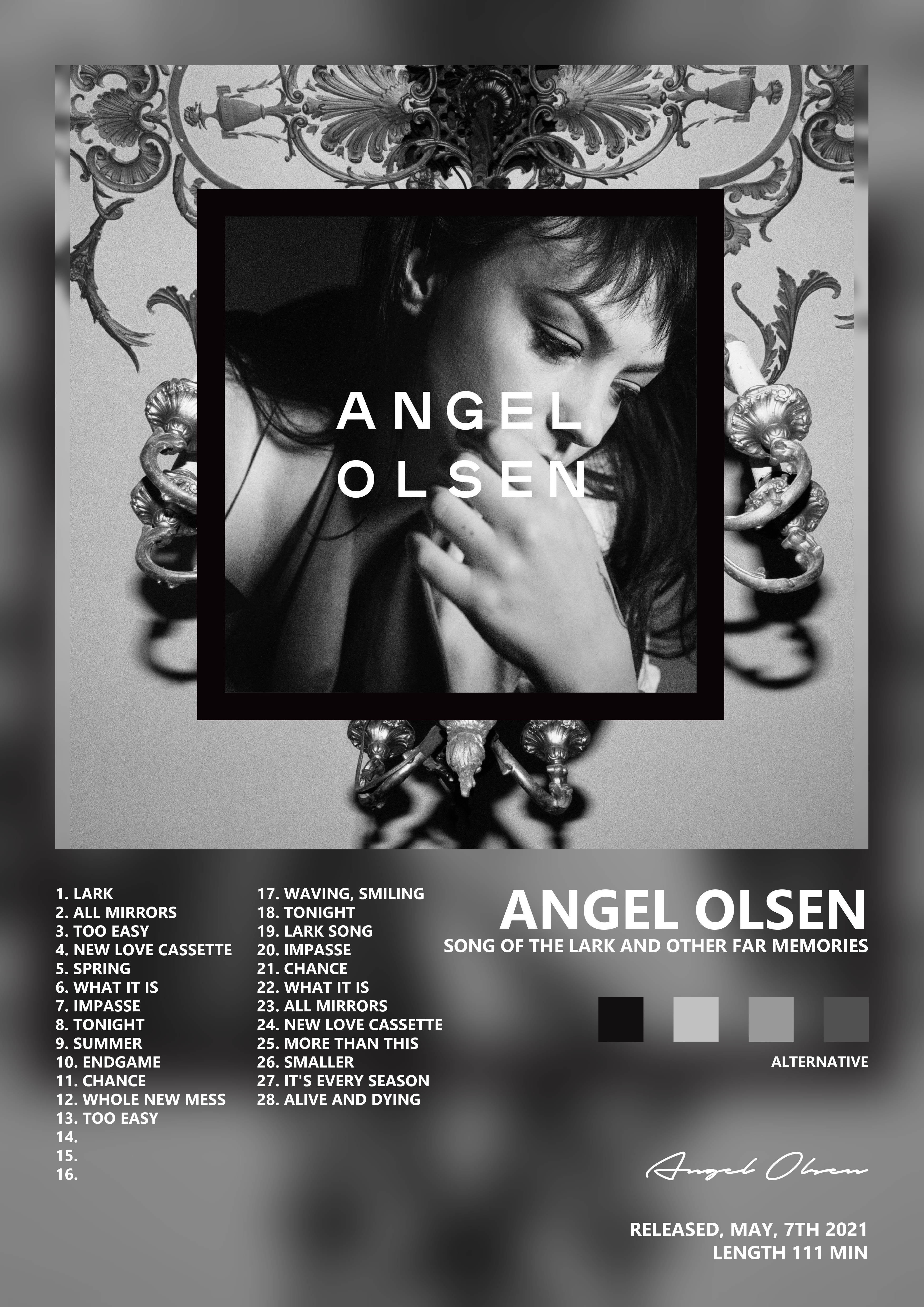 Music poster: Angel Olsen - Song of the Lark and Other Far Memories
