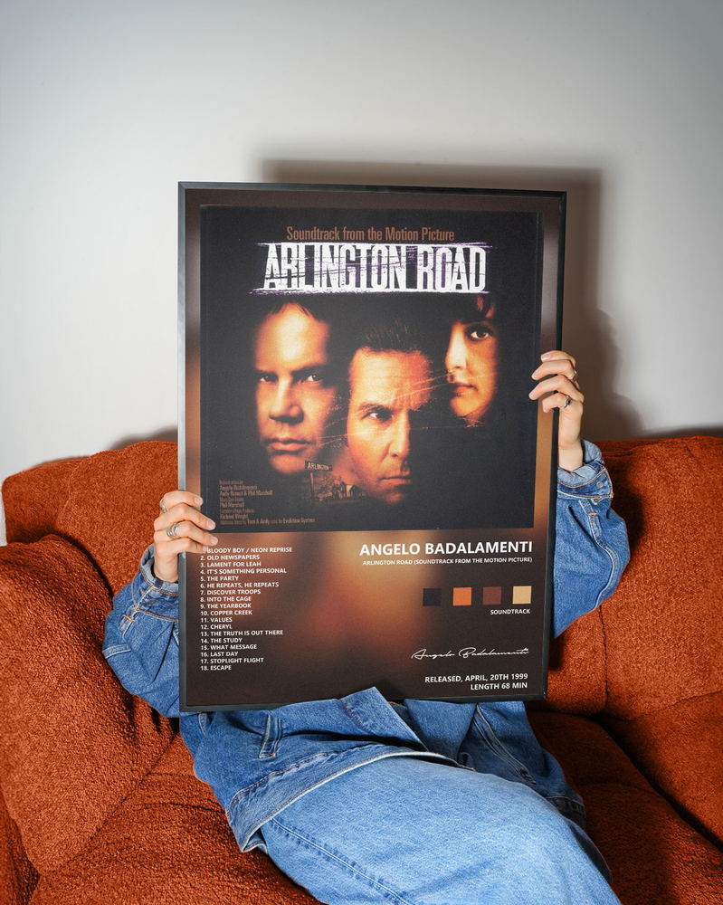 Music poster: Angelo Badalamenti - Arlington Road Soundtrack from the Motion Picture