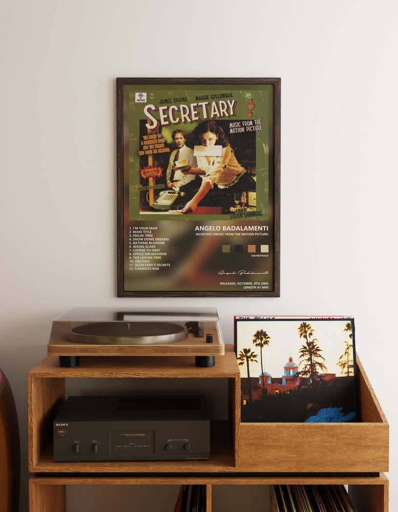 Music poster: Angelo Badalamenti - Secretary Music from the Motion Picture