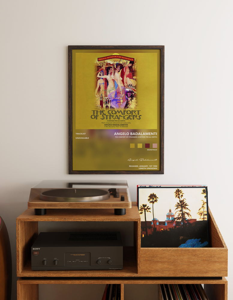Music poster: Angelo Badalamenti - The Comfort of Strangers Cortesie Per Gli Ospiti