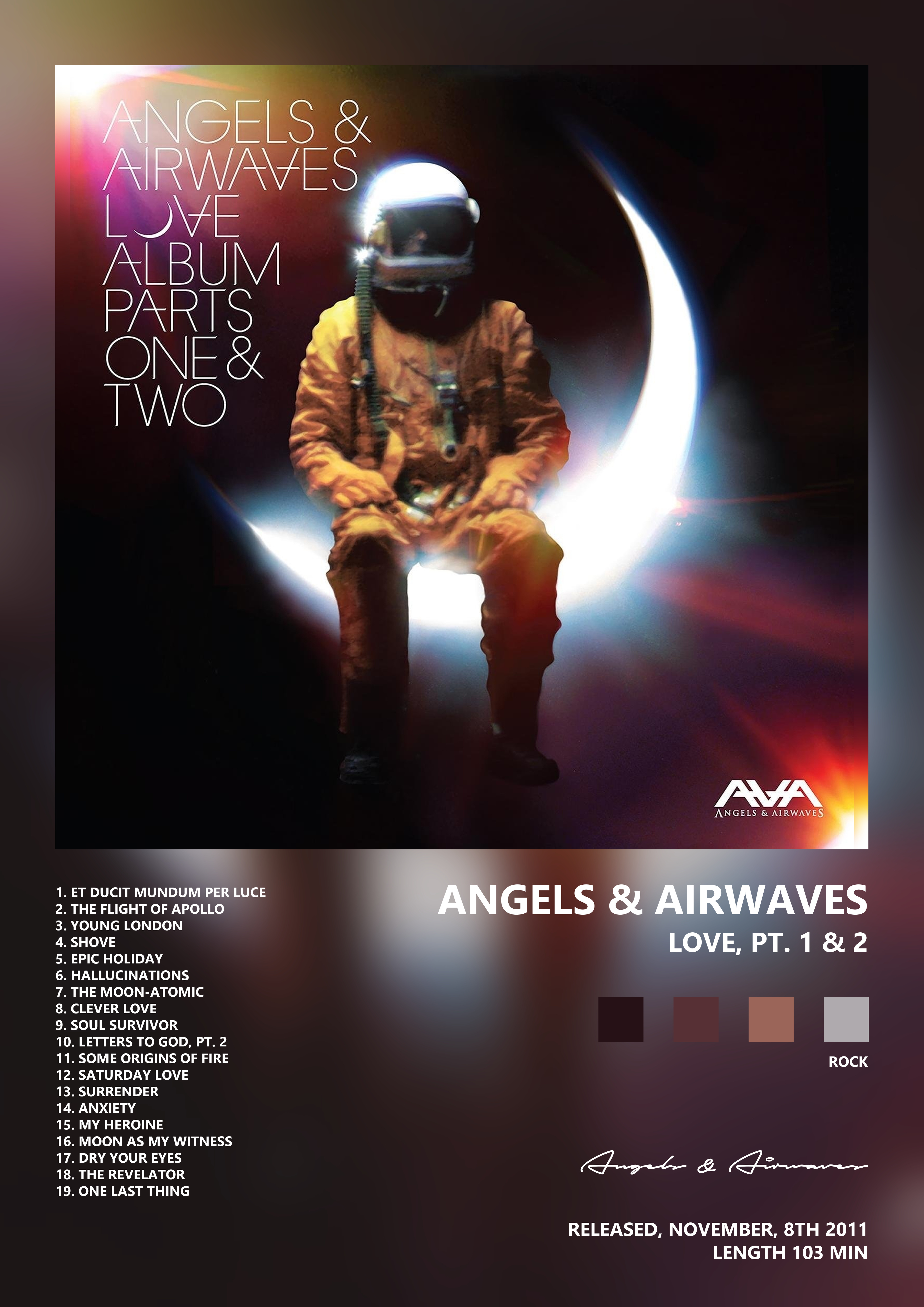 Music poster: Angels Airwaves - Love Pt 1 2
