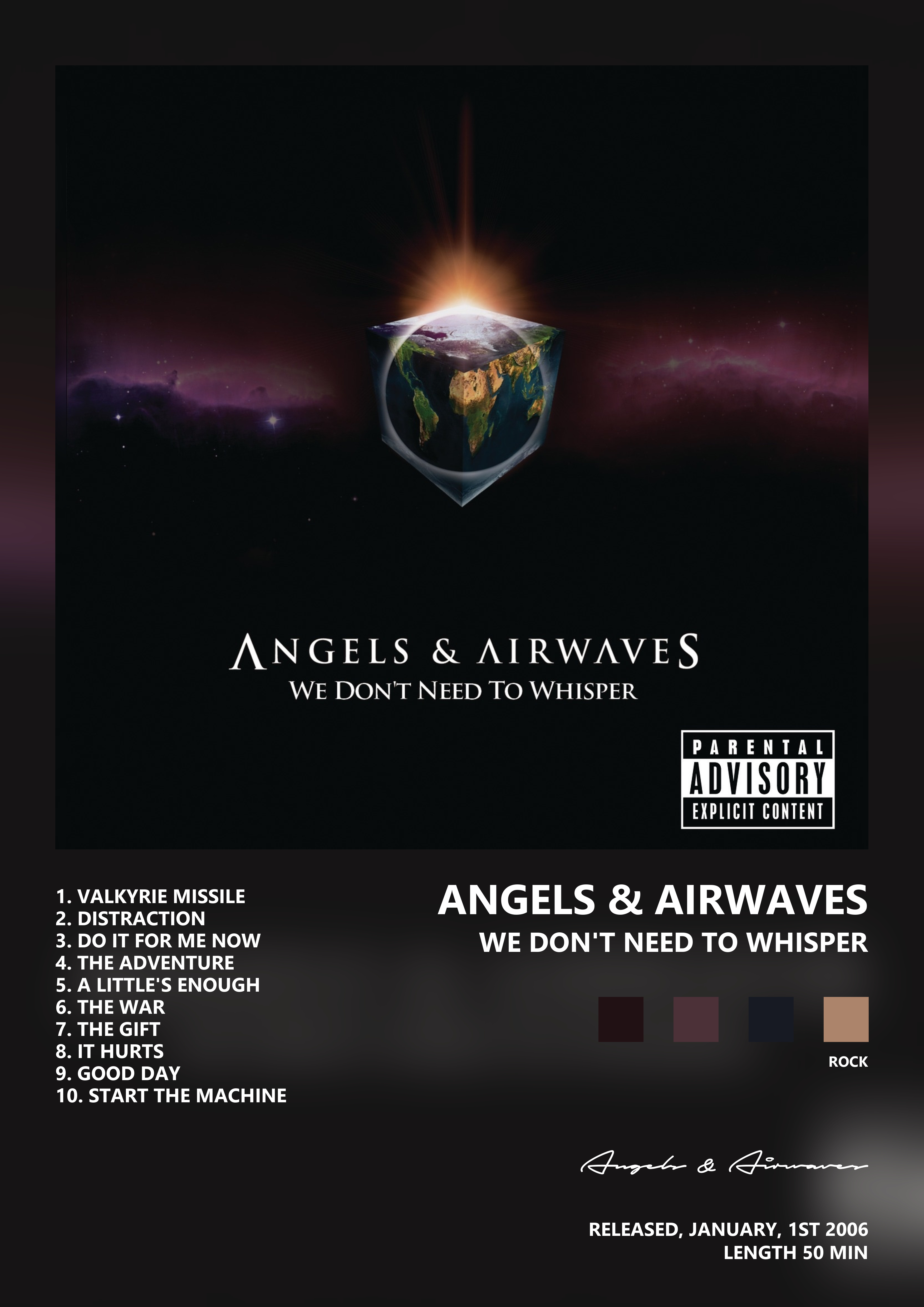 Music poster: Angels Airwaves - We Dont Need To Whisper