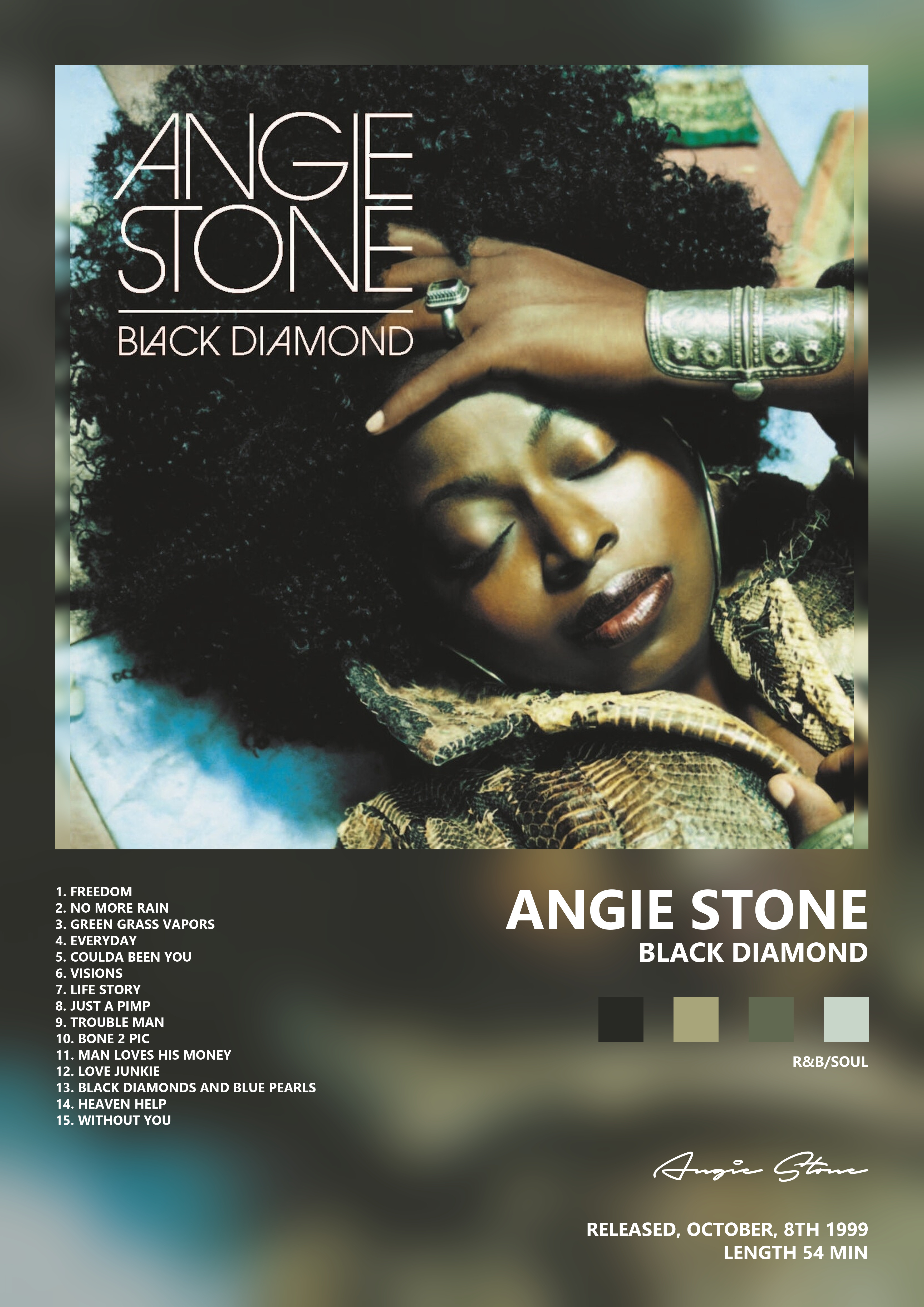 Music poster: Angie Stone - Black Diamond