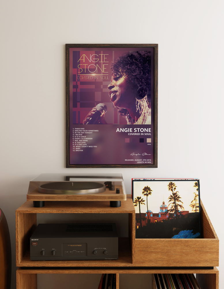 Music poster: Angie Stone - Covered in Soul
