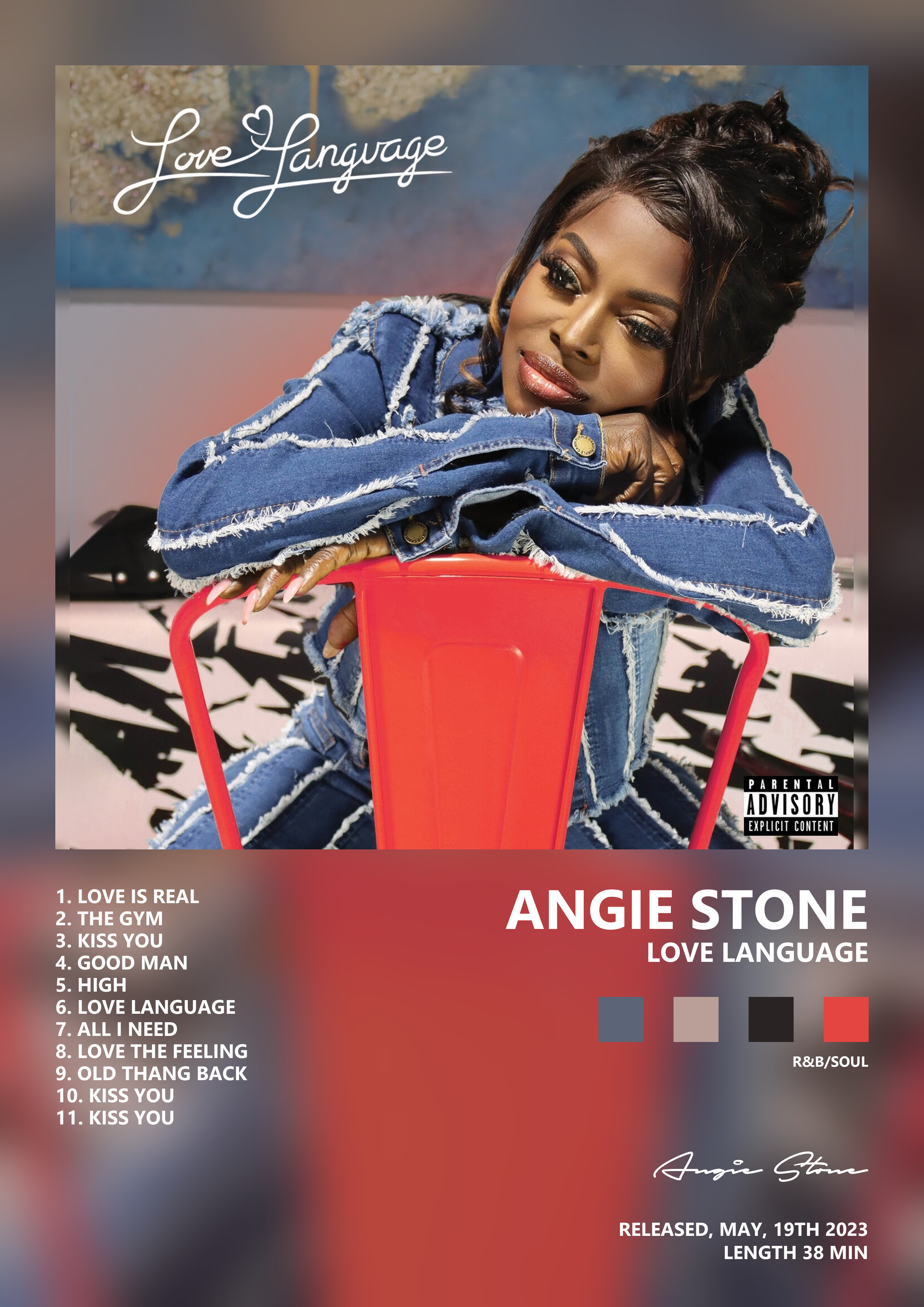 Music poster: Angie Stone - Love Language