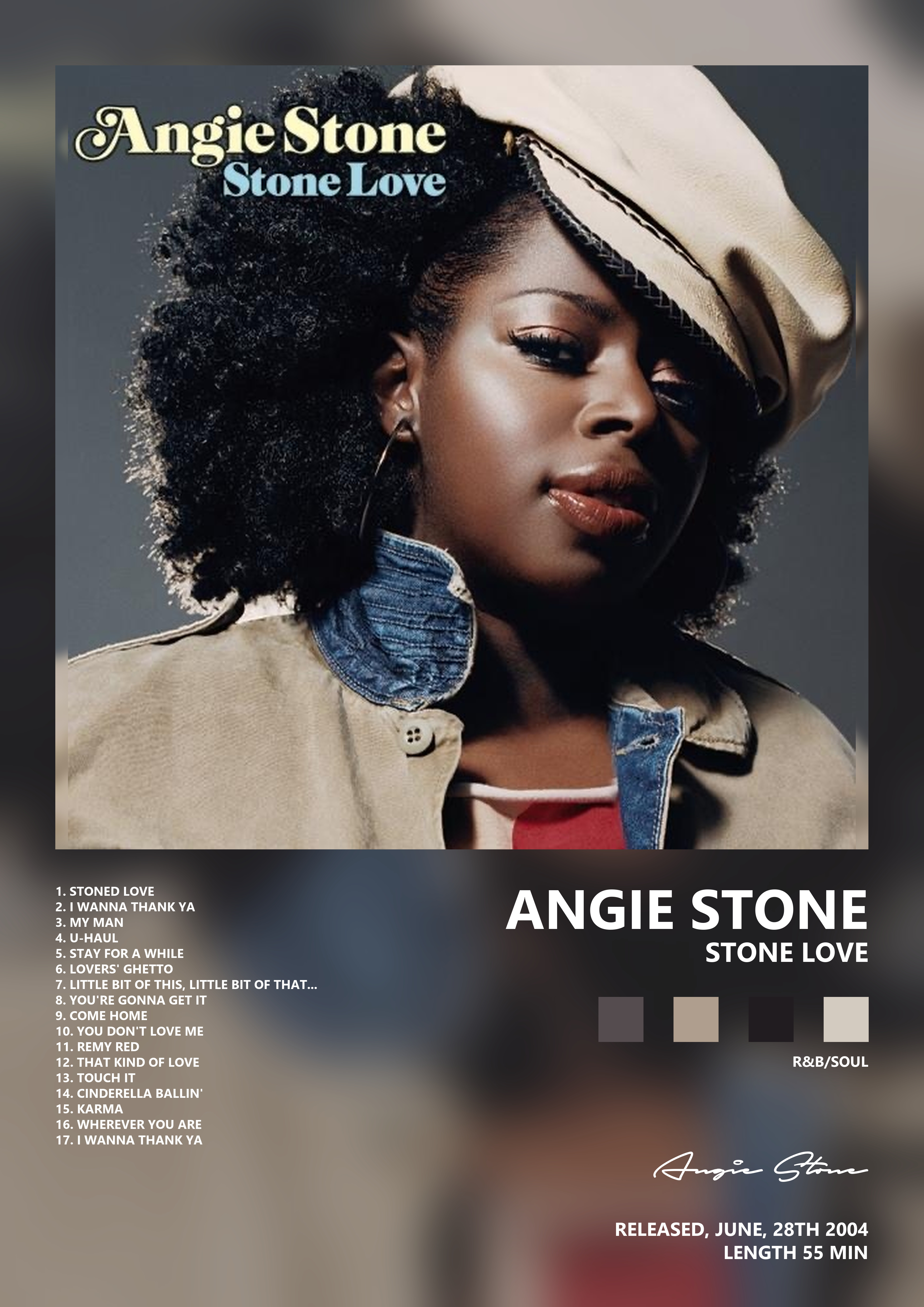 Music poster: Angie Stone - Stone Love