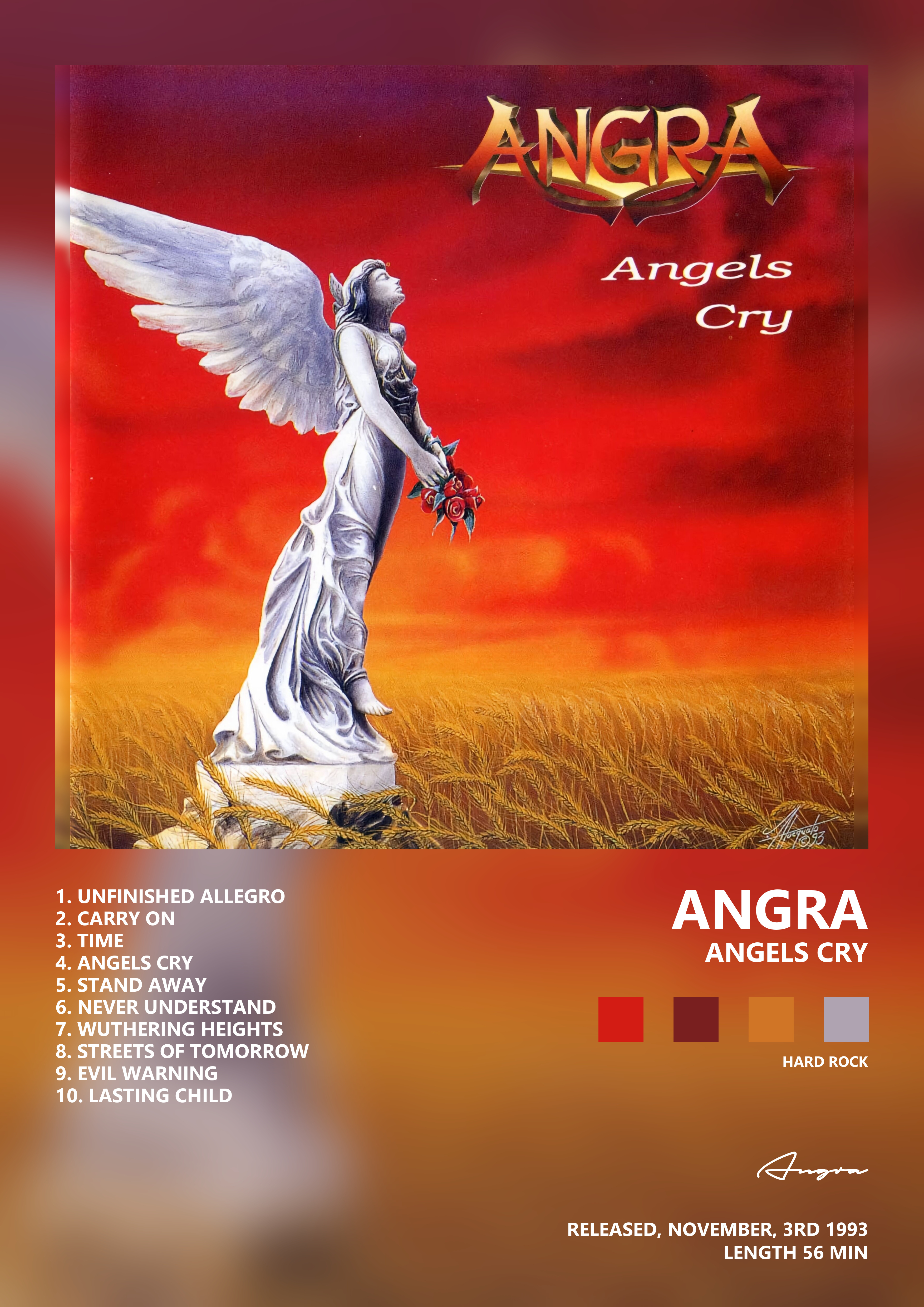 Music poster: Angra - Angels Cry