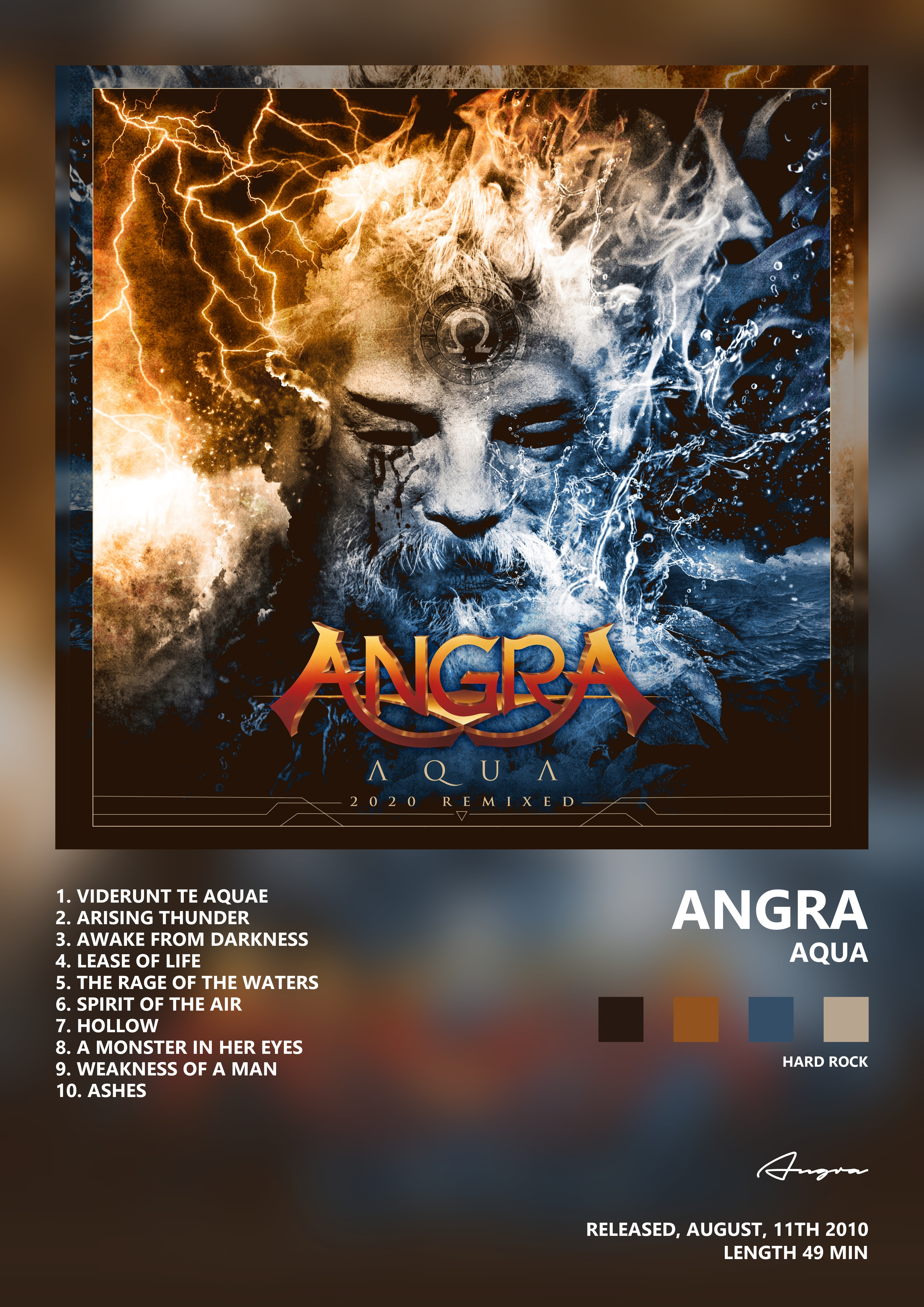 Music poster: Angra - Aqua