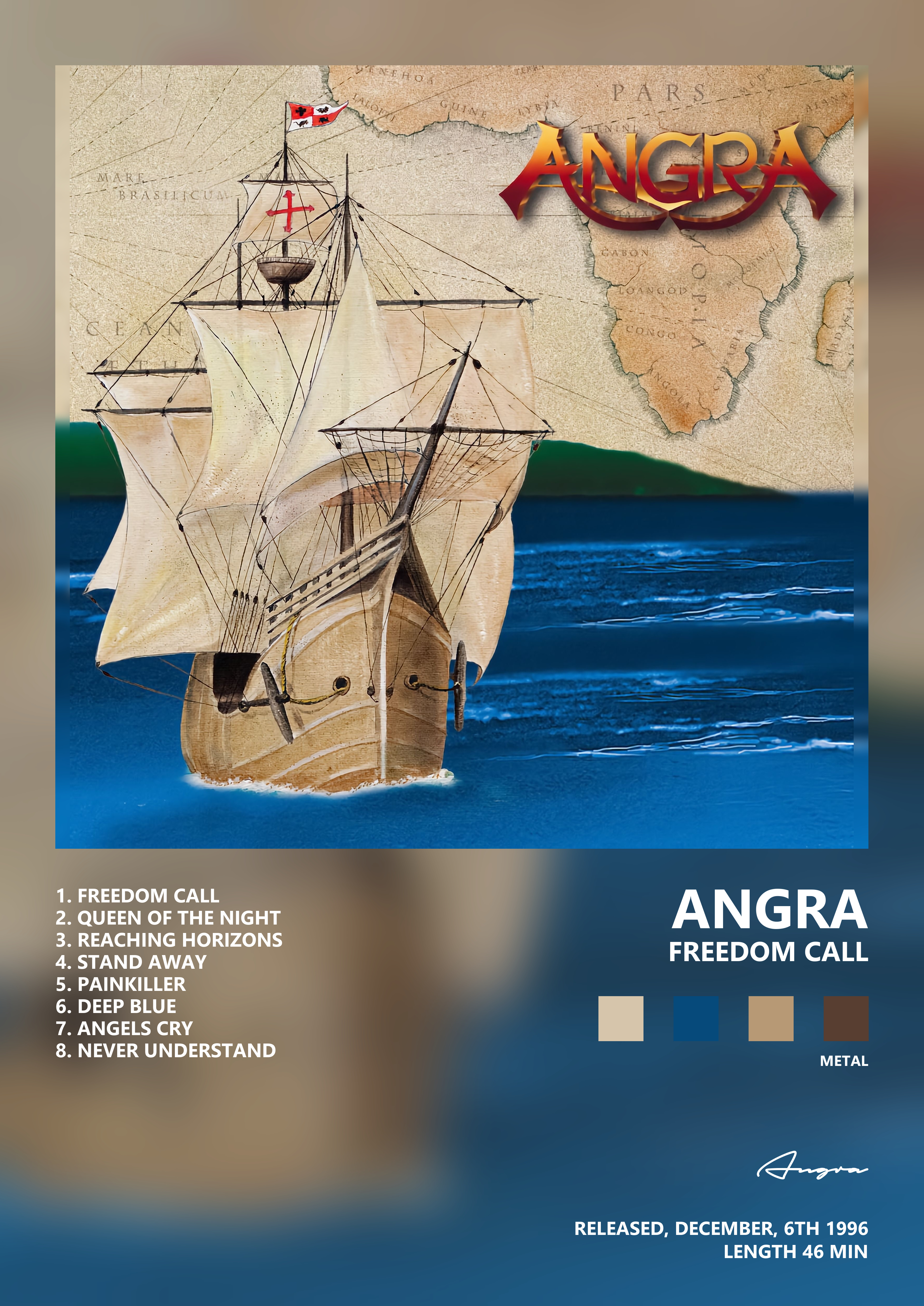Music poster: Angra - Freedom Call