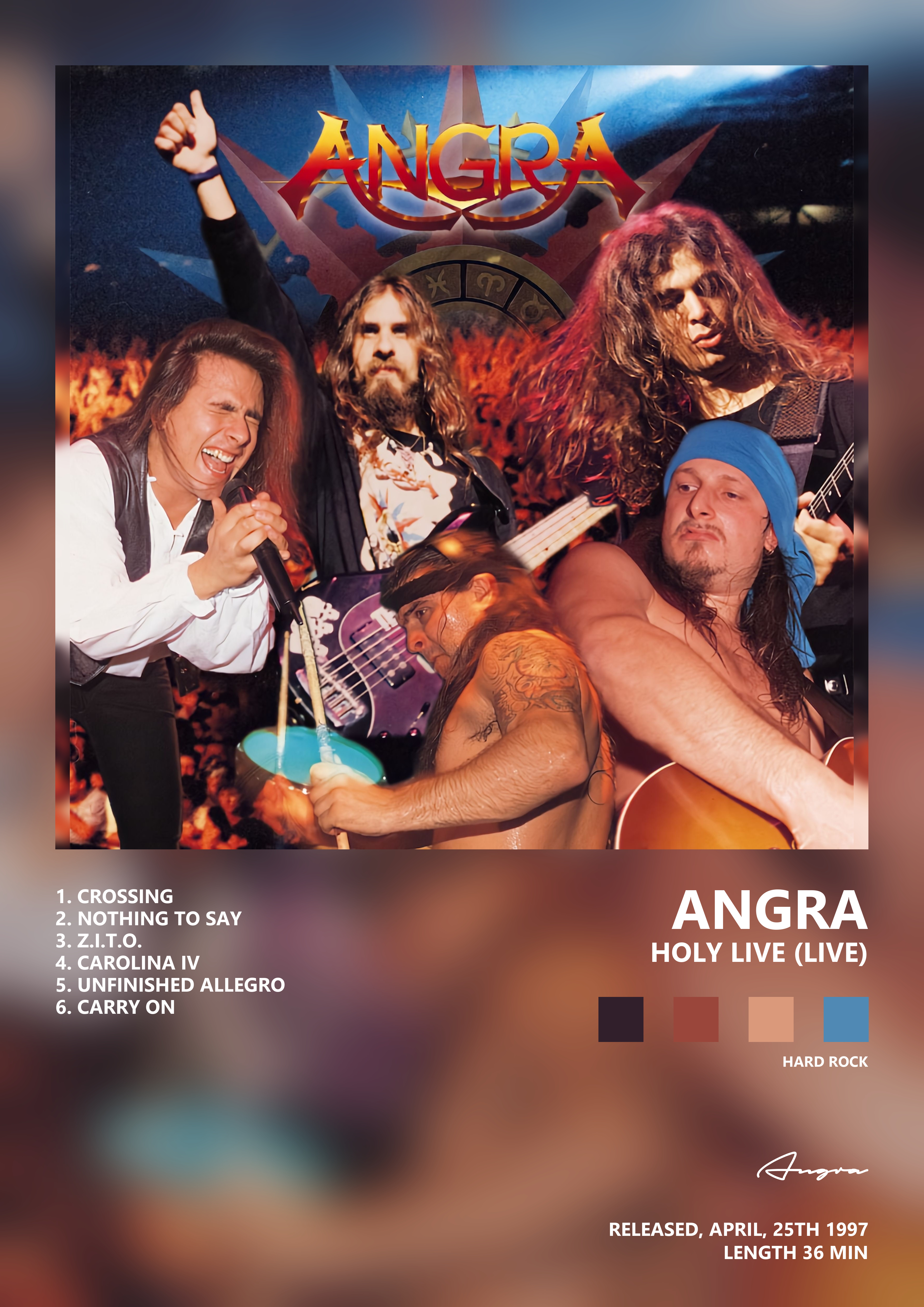 Music poster: Angra - Holy Live Live