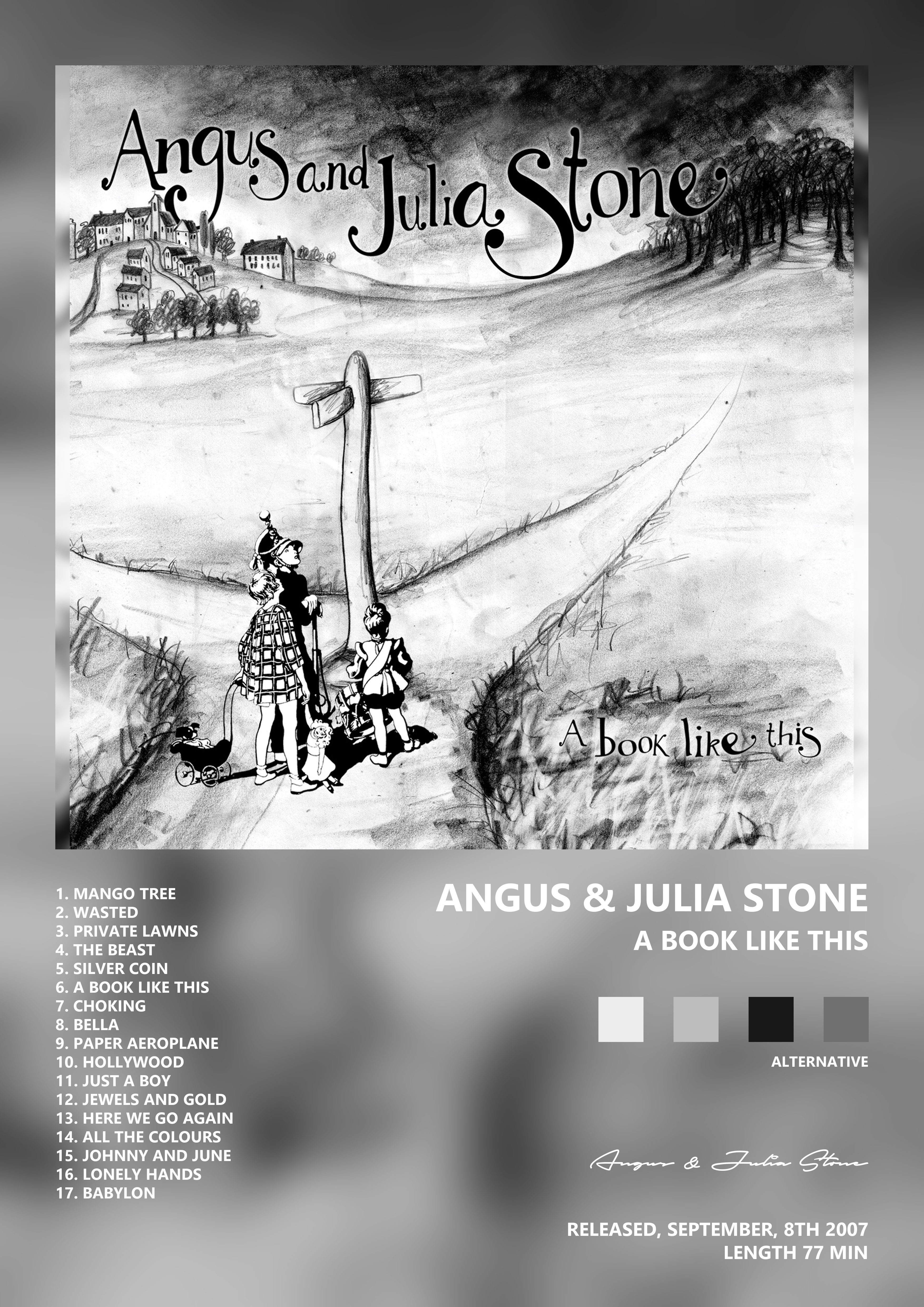 Music poster: Angus Julia Stone - A Book Like This