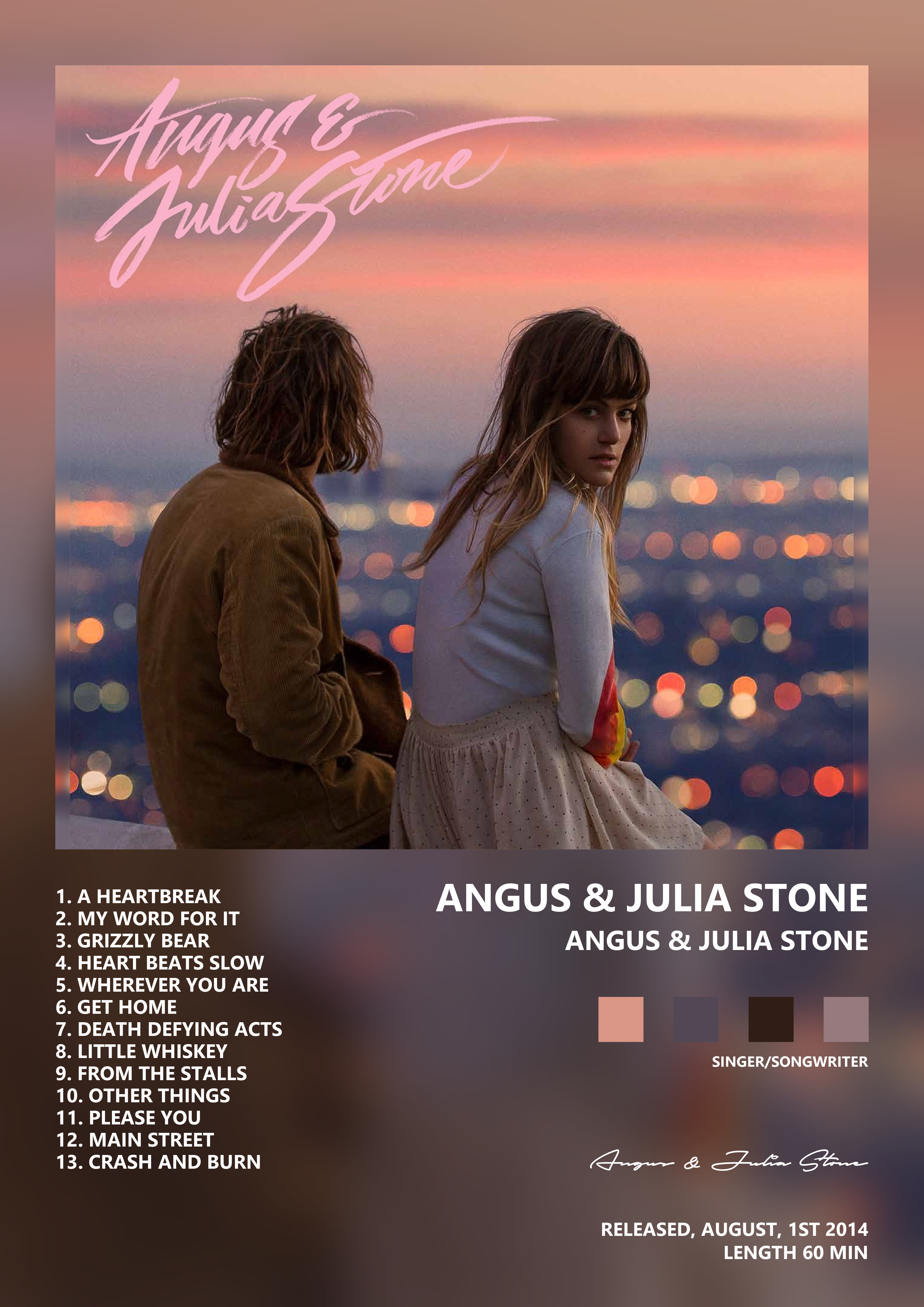 Music poster: Angus Julia Stone - Angus Julia Stone