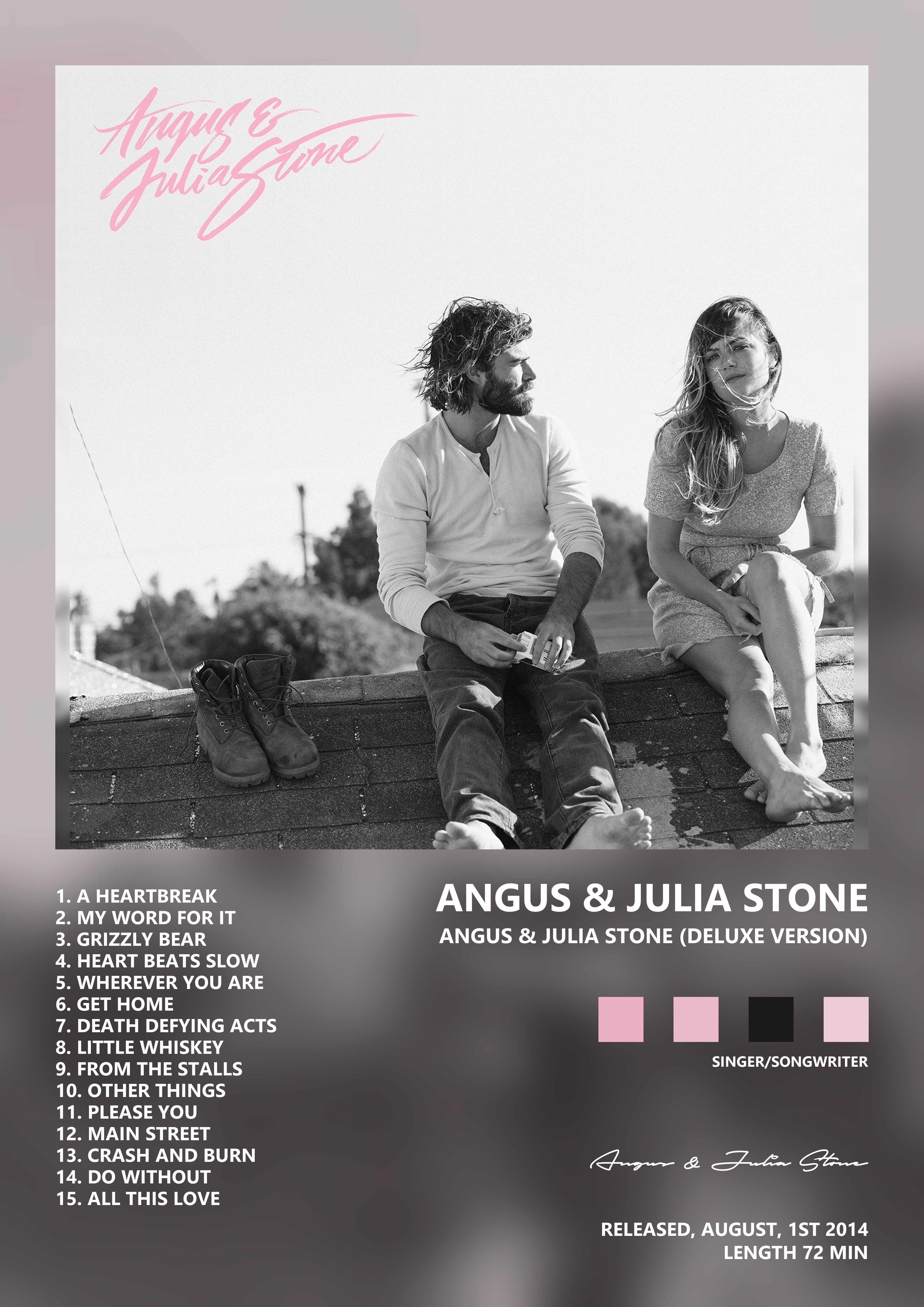 Music poster: Angus Julia Stone - Angus Julia Stone Deluxe Version
