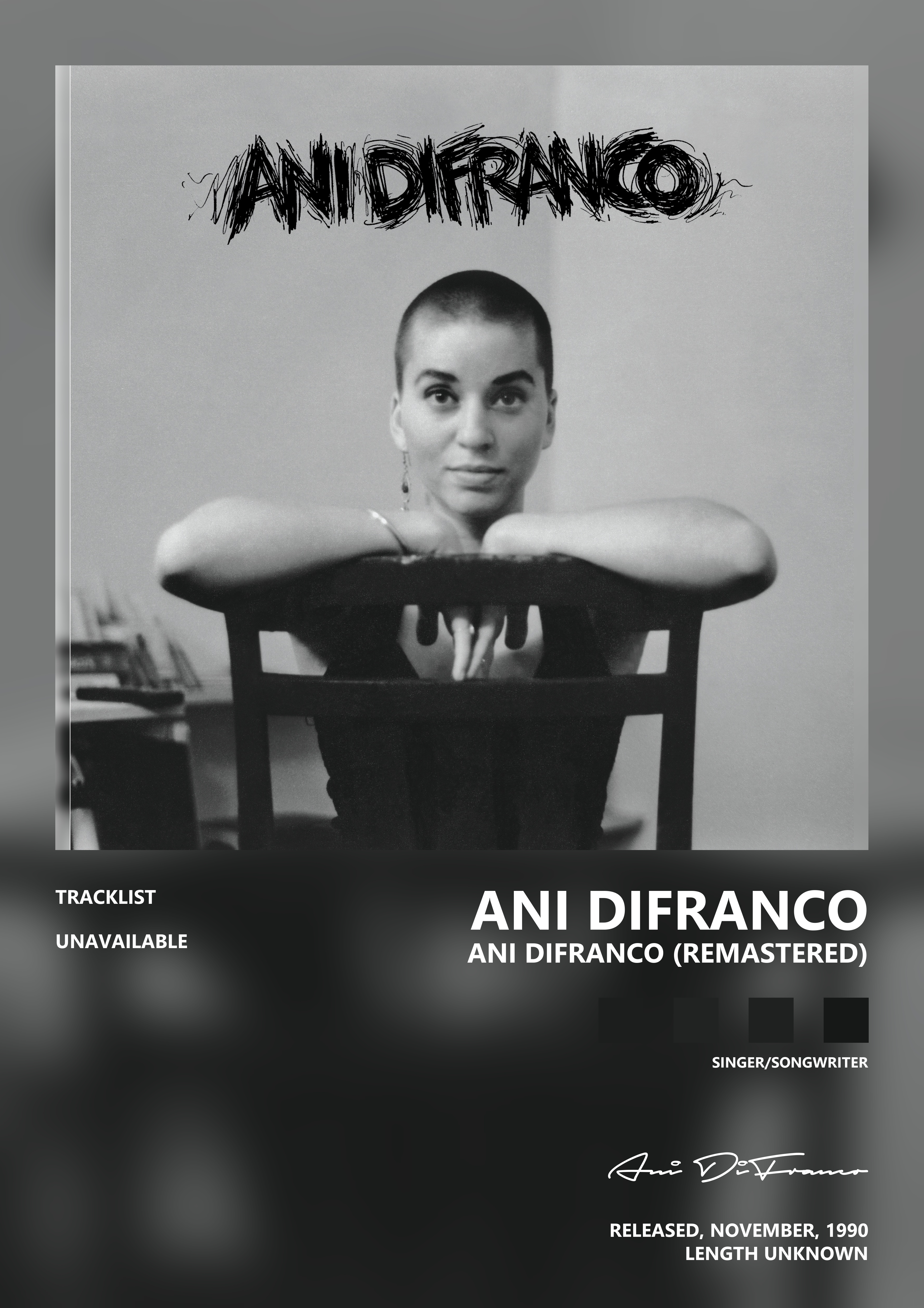 Music poster: Ani DiFranco - Ani DiFranco Remastered