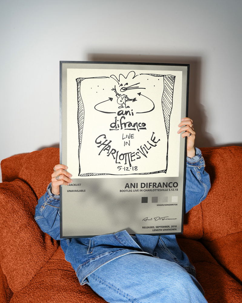 Music poster: Ani DiFranco - Bootleg Live in Charlottesville 51218