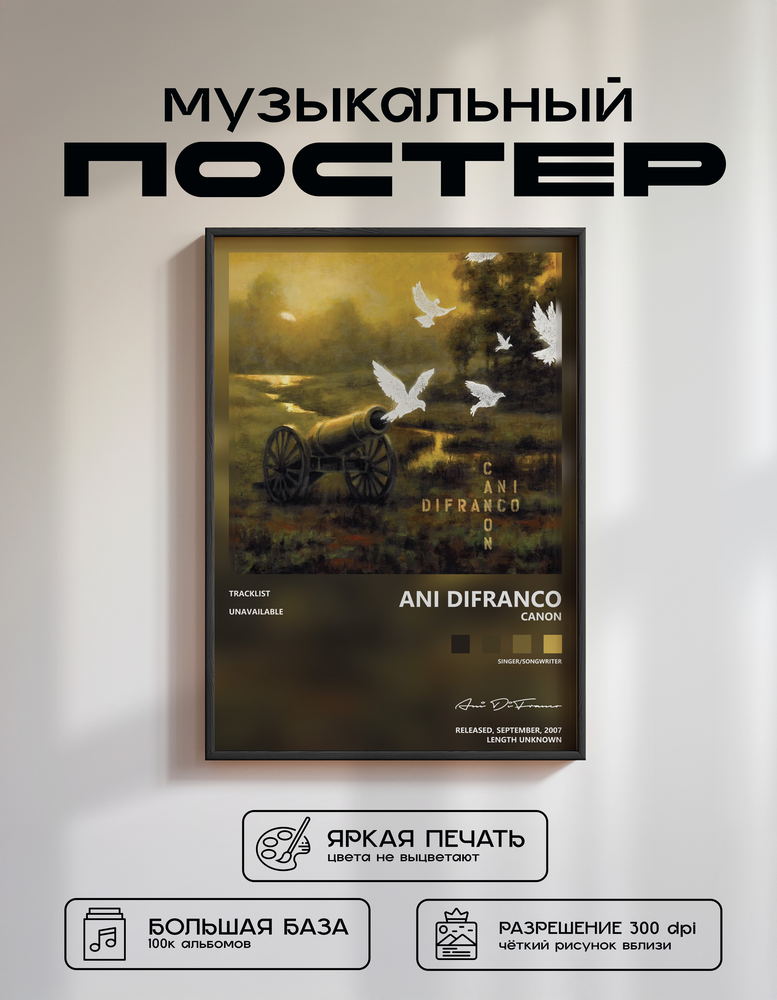 Music poster: Ani DiFranco - Canon