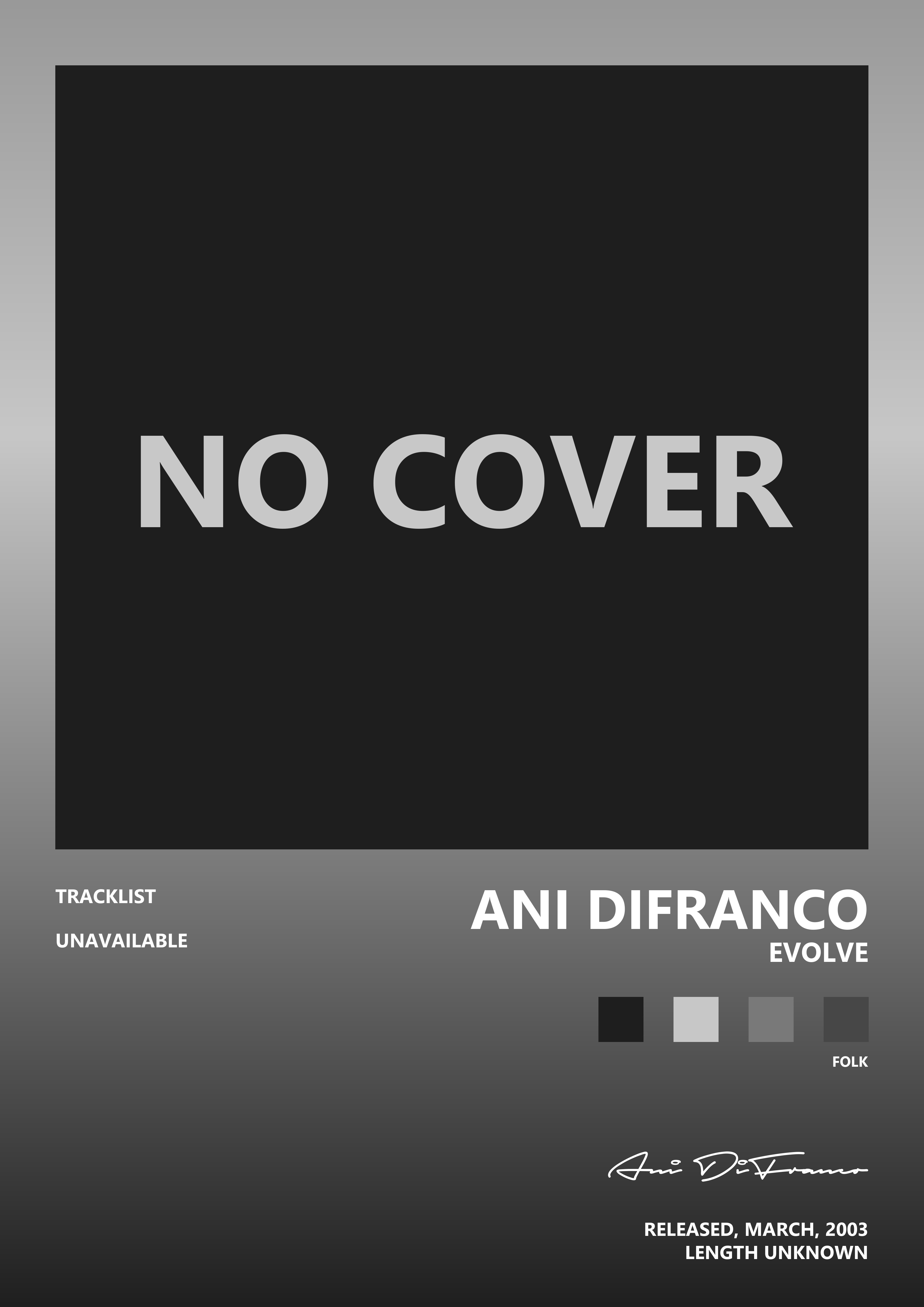 Music poster: Ani DiFranco - Evolve