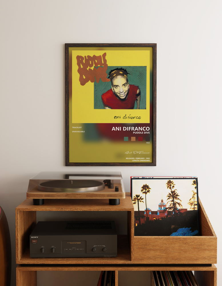Music poster: Ani DiFranco - Puddle Dive