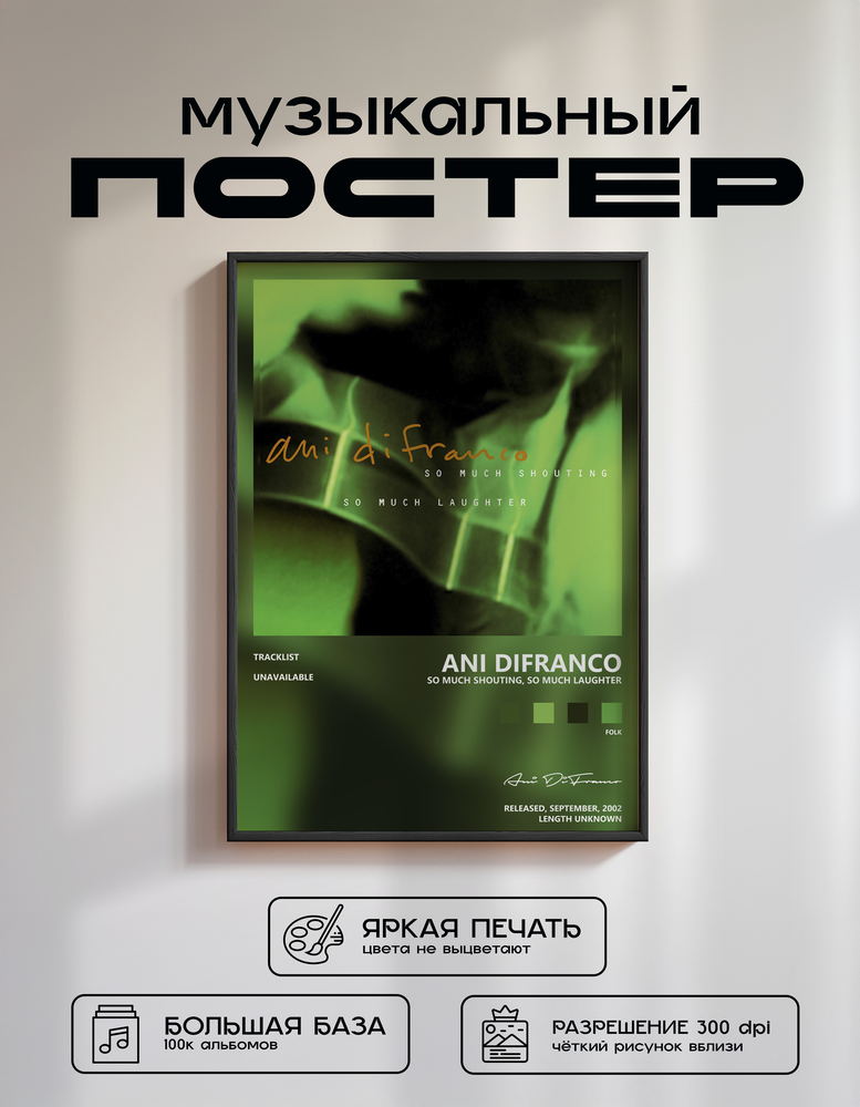 Music poster: Ani DiFranco - So Much Shouting So Much Laughter