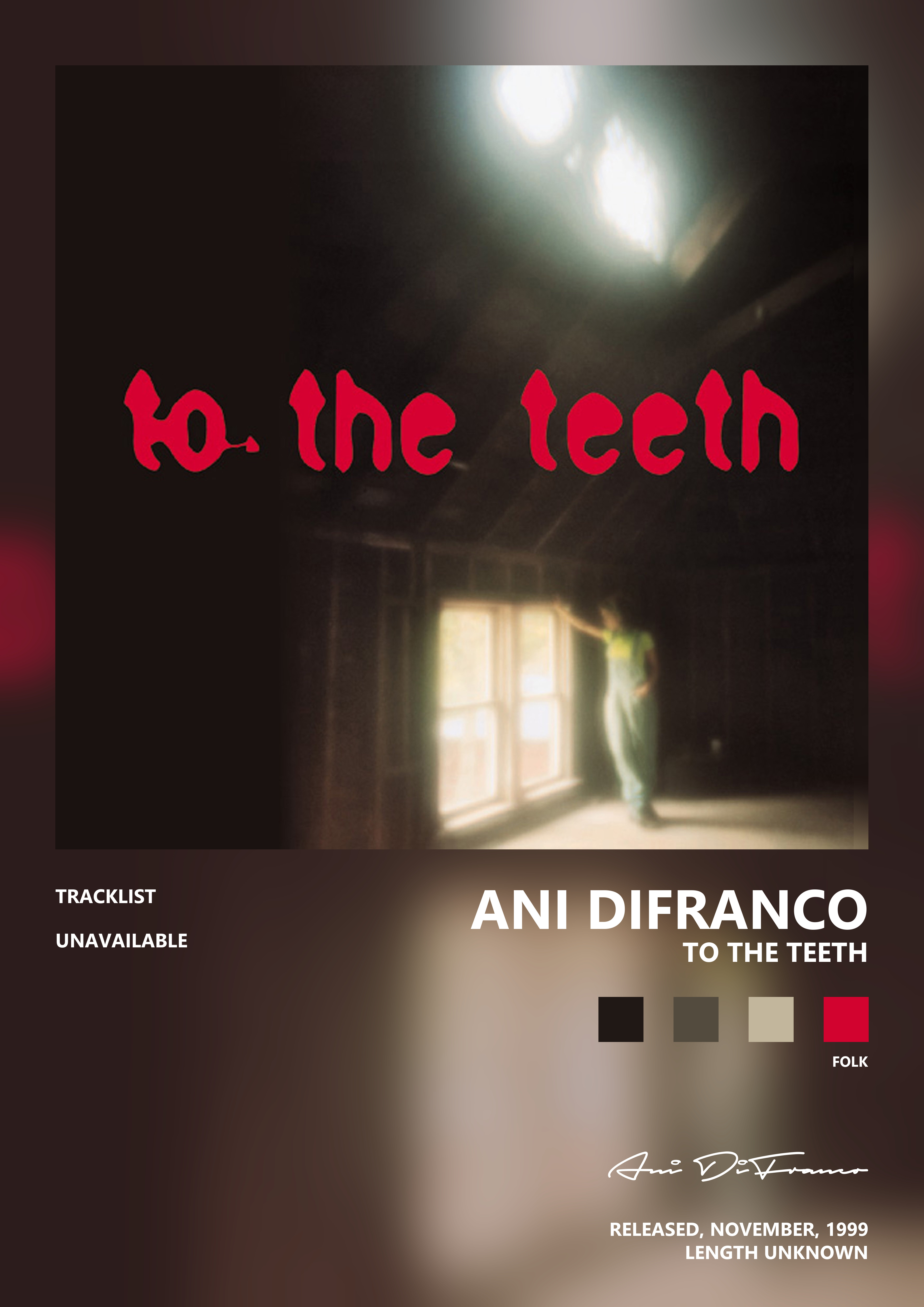 Music poster: Ani DiFranco - To The Teeth