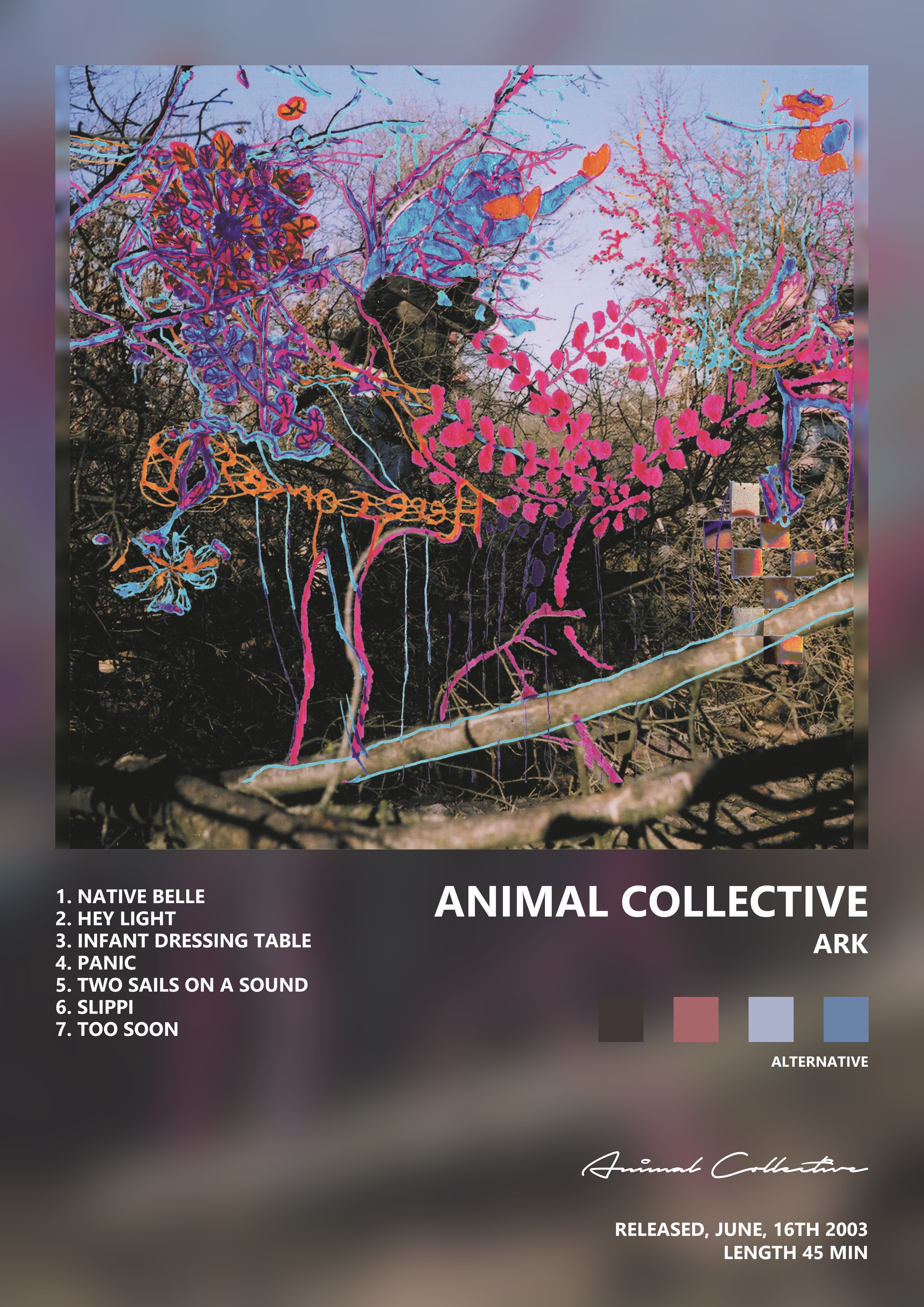 Music poster: Animal Collective - Ark