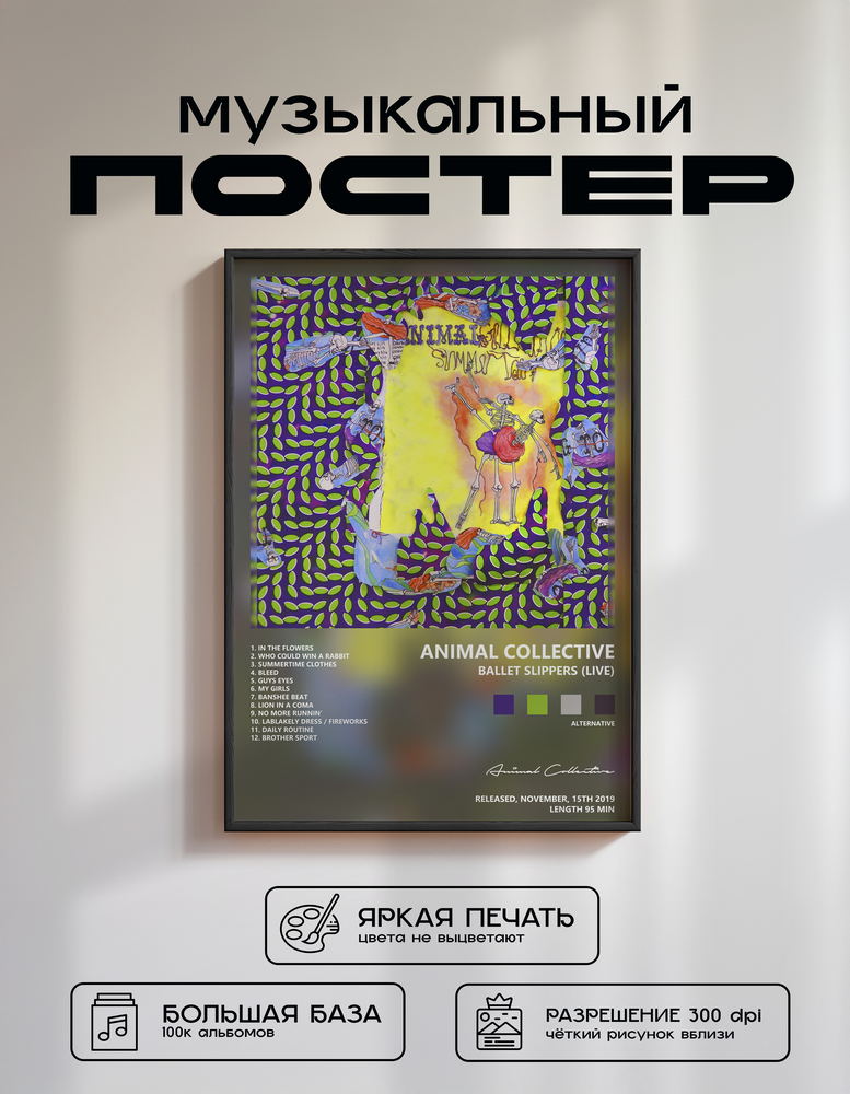 Music poster: Animal Collective - Ballet Slippers Live