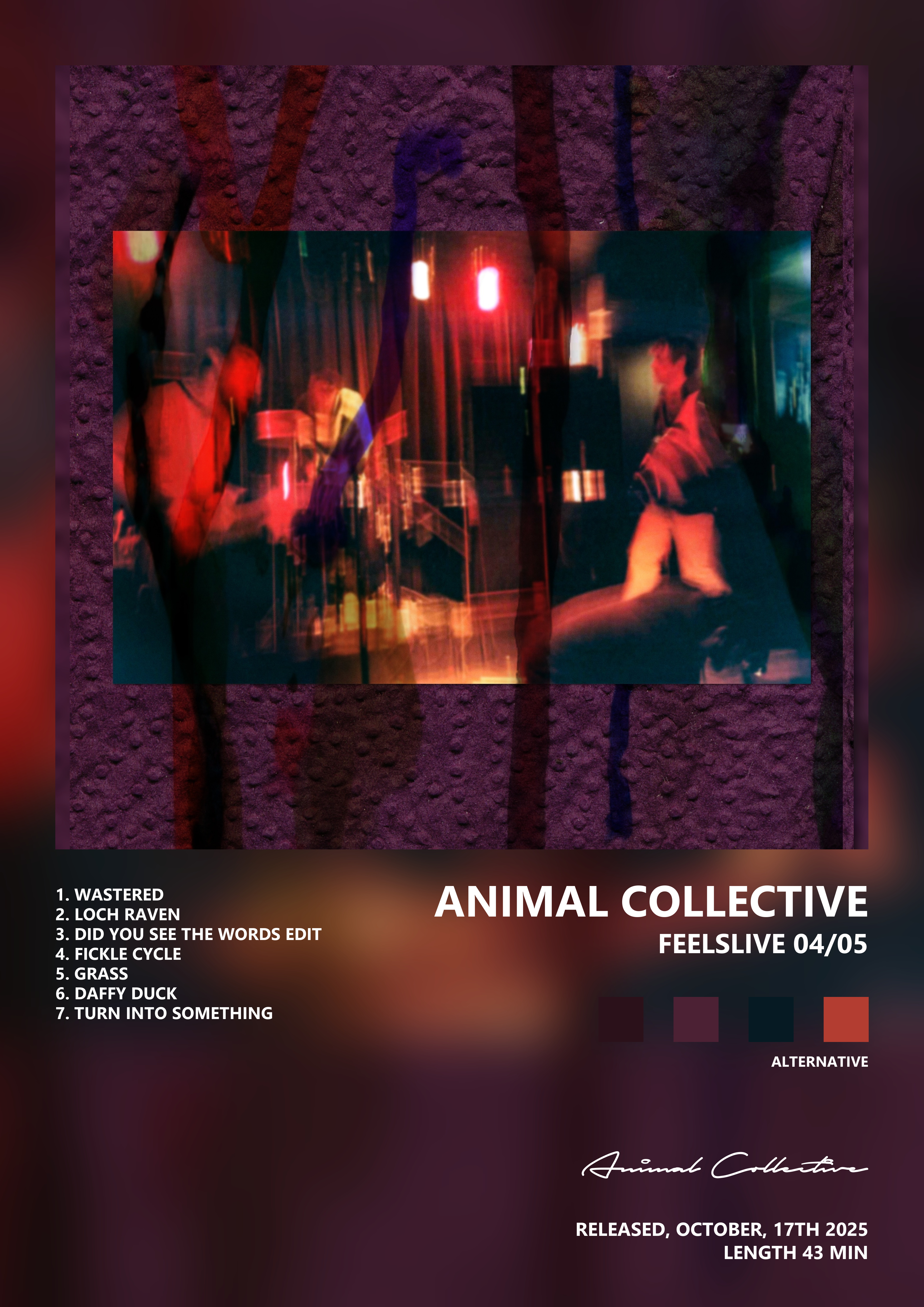 Music poster: Animal Collective - FEELSLive 0405