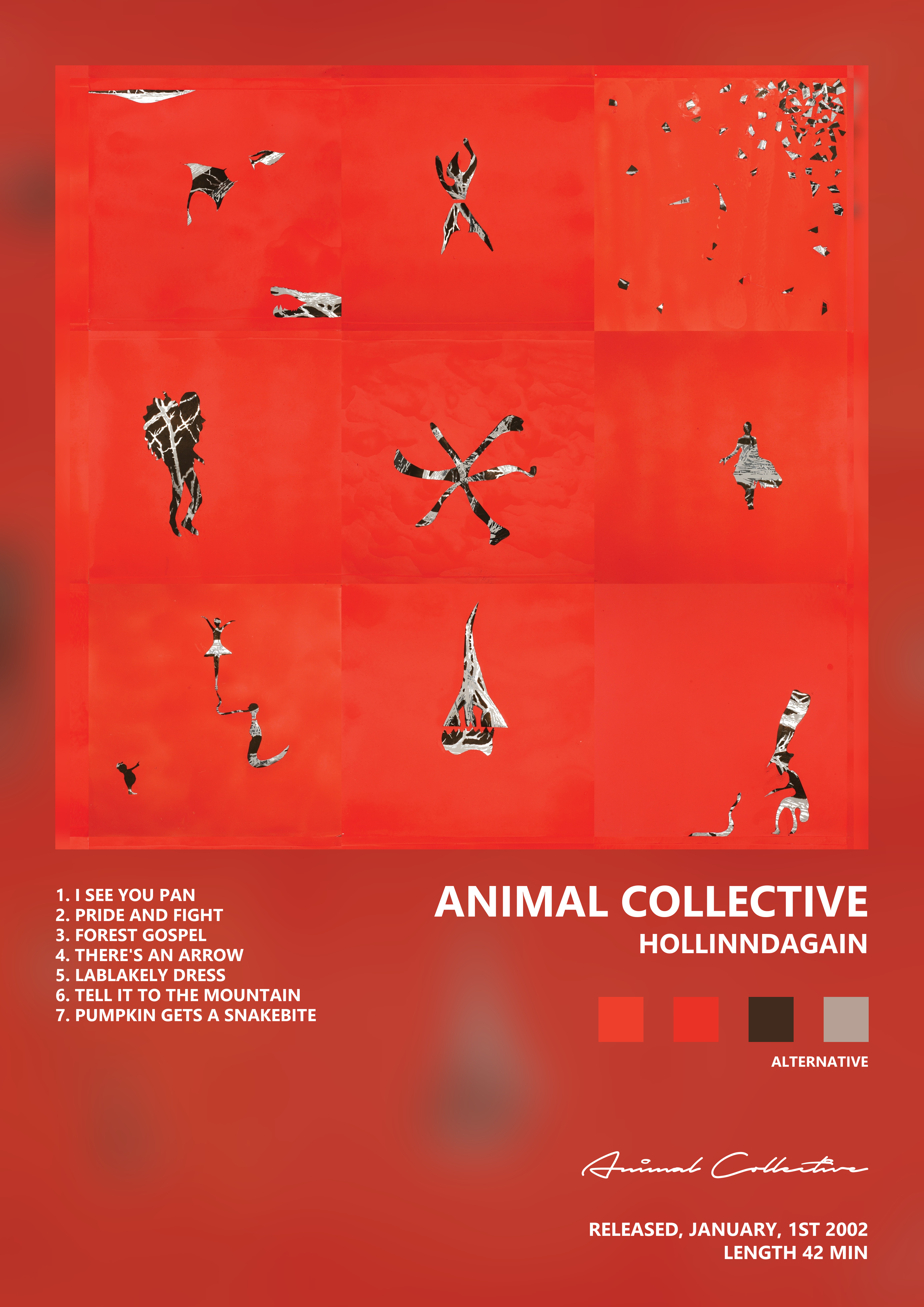 Music poster: Animal Collective - Hollinndagain