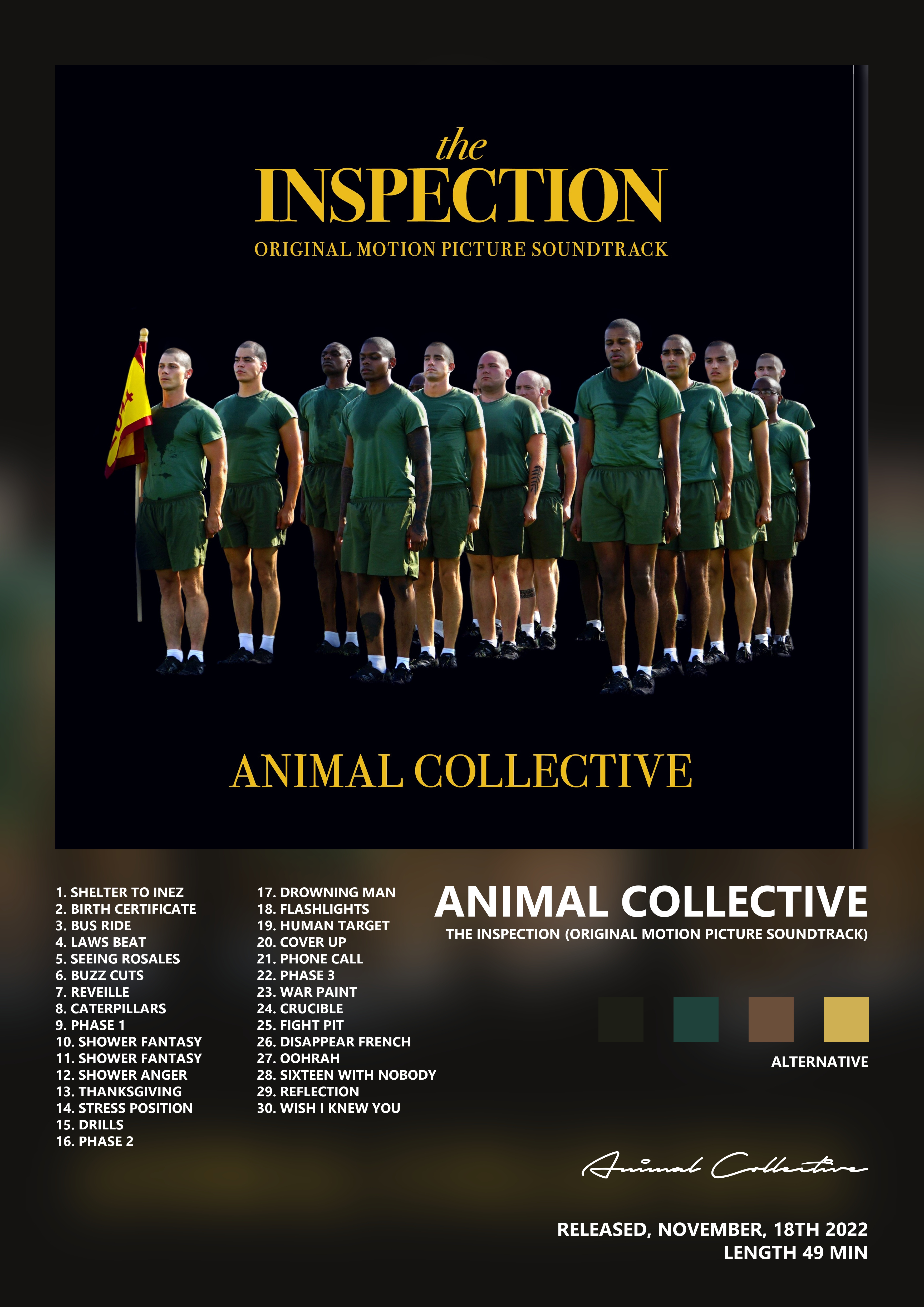 Music poster: Animal Collective - The Inspection Original Motion Picture Soundtrack