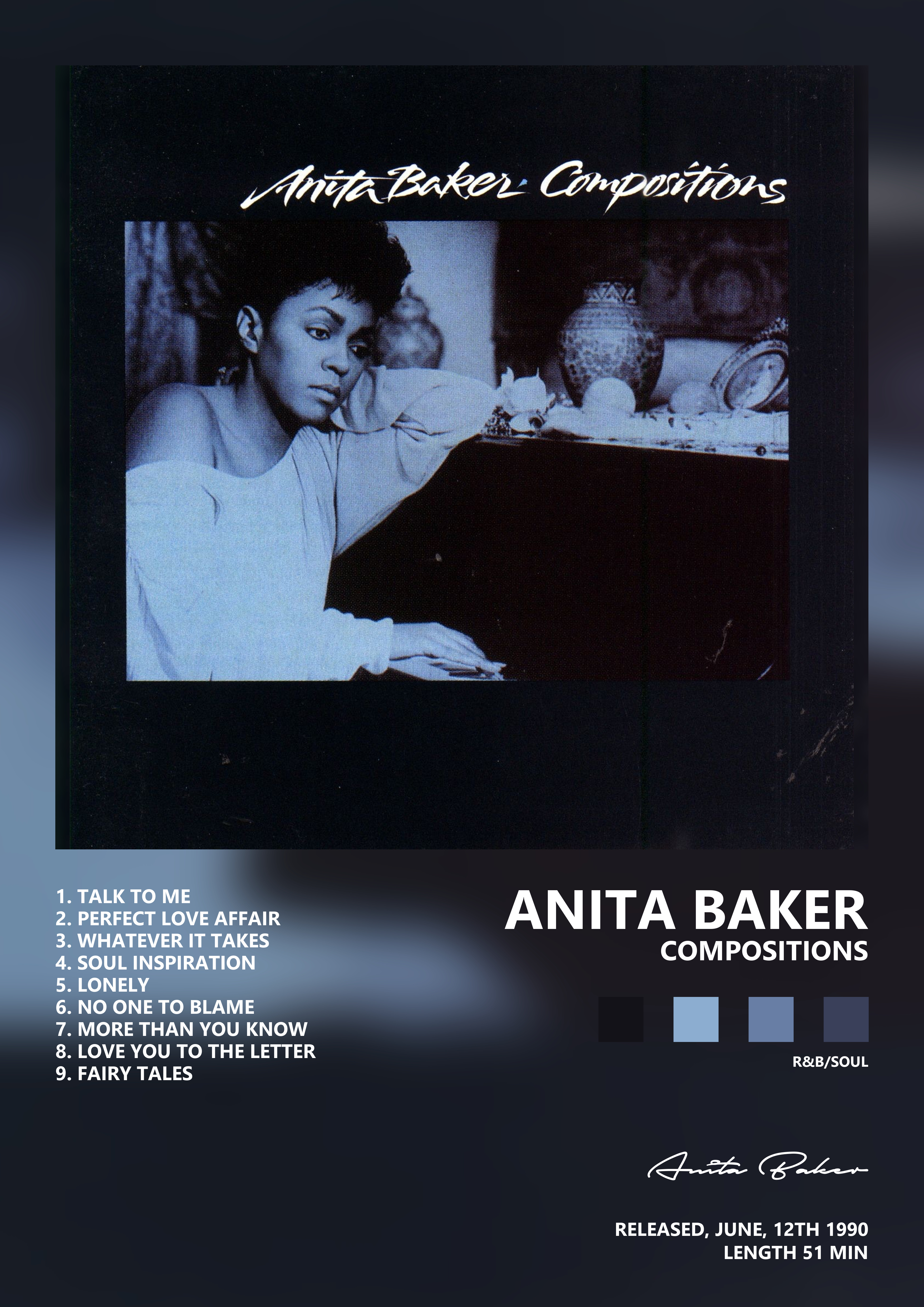 Music poster: Anita Baker - Compositions