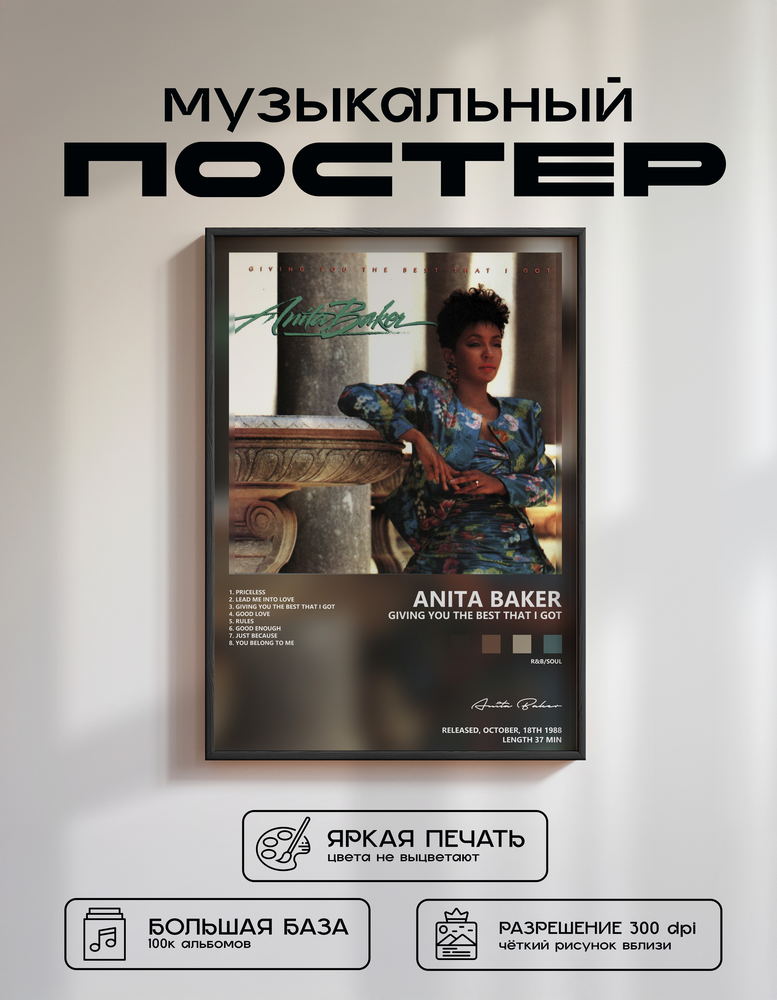 Music poster: Anita Baker - Giving You the Best That I Got