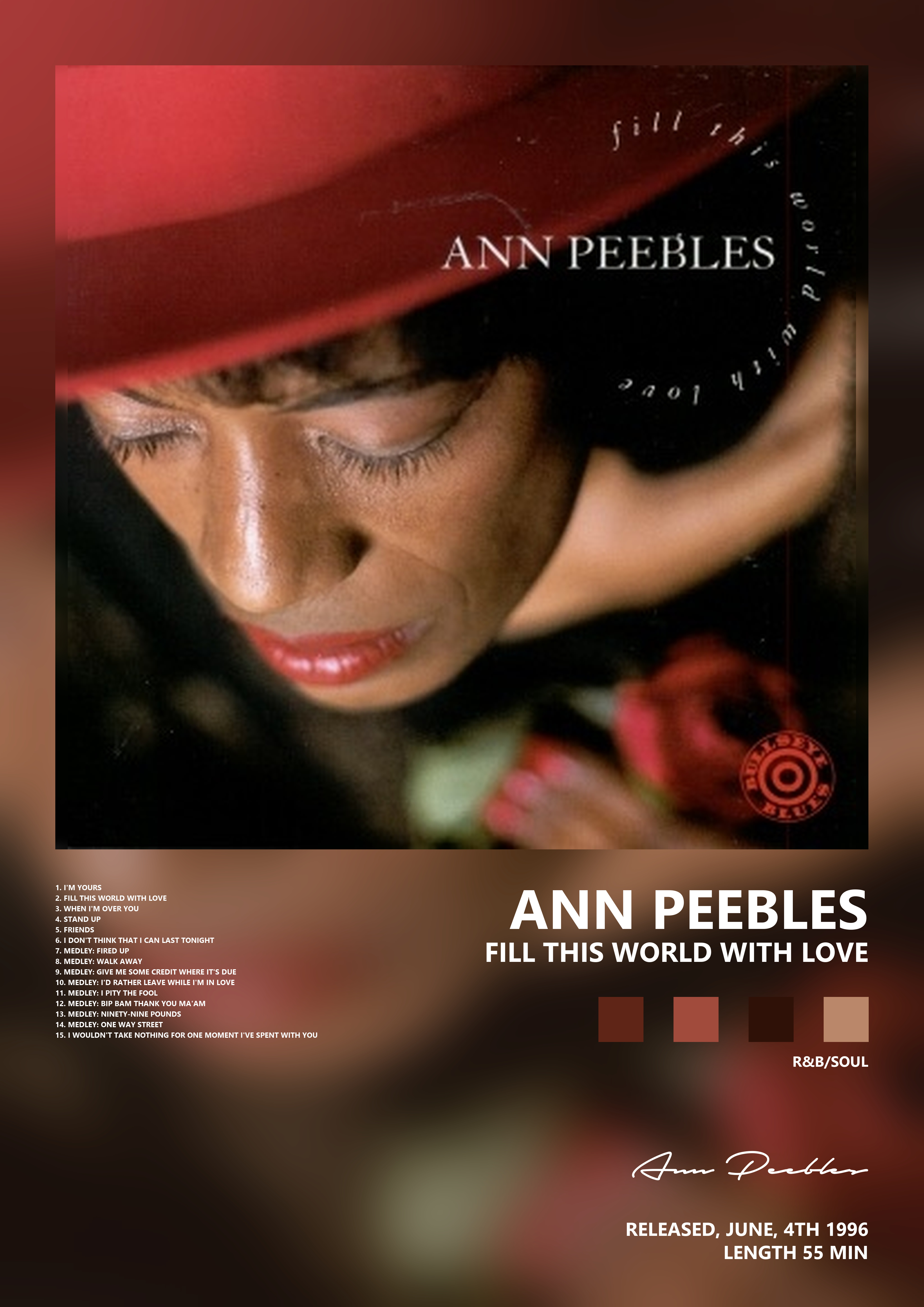 Music poster: Ann Peebles - Fill This World With Love