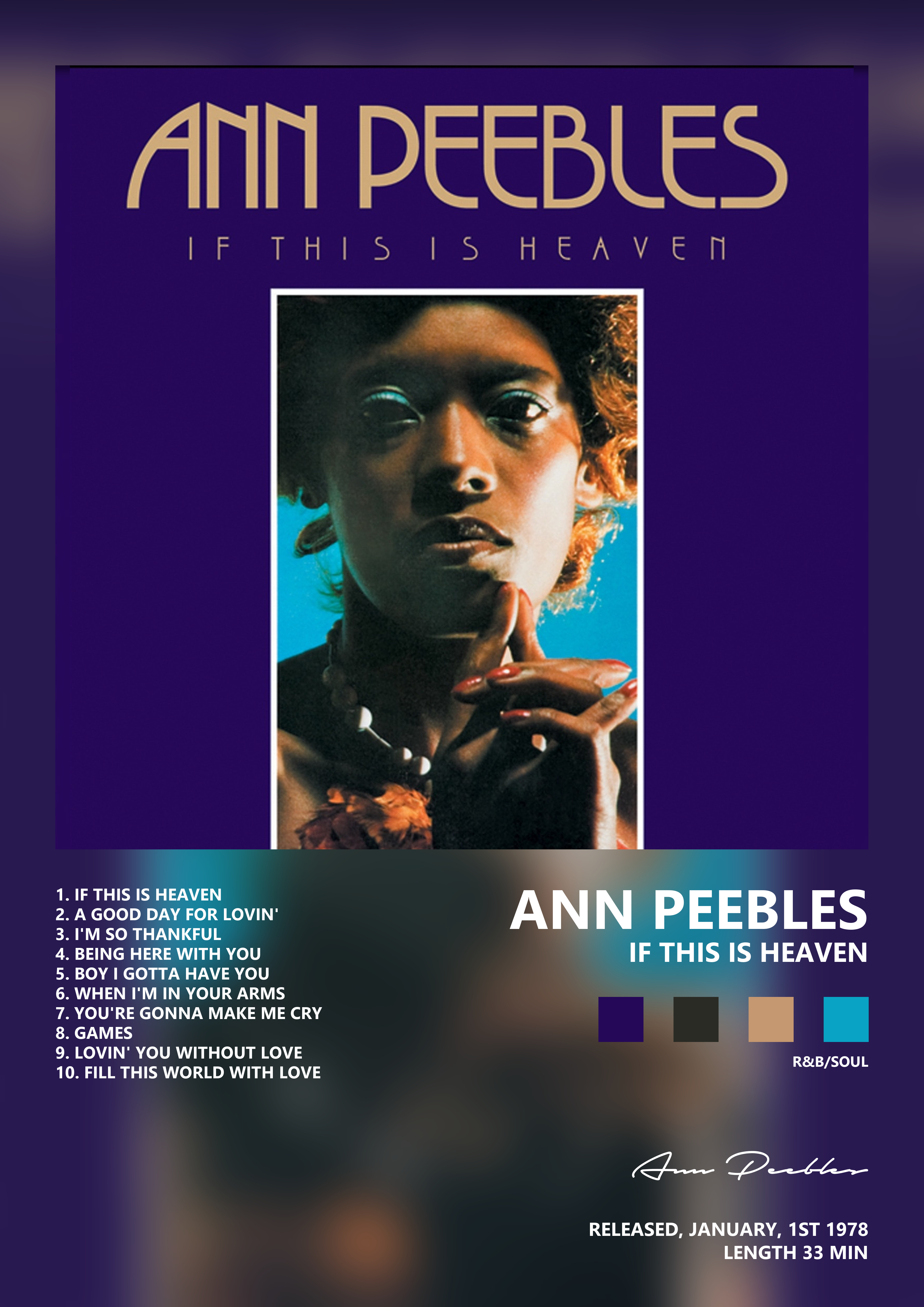 Music poster: Ann Peebles - If This Is Heaven