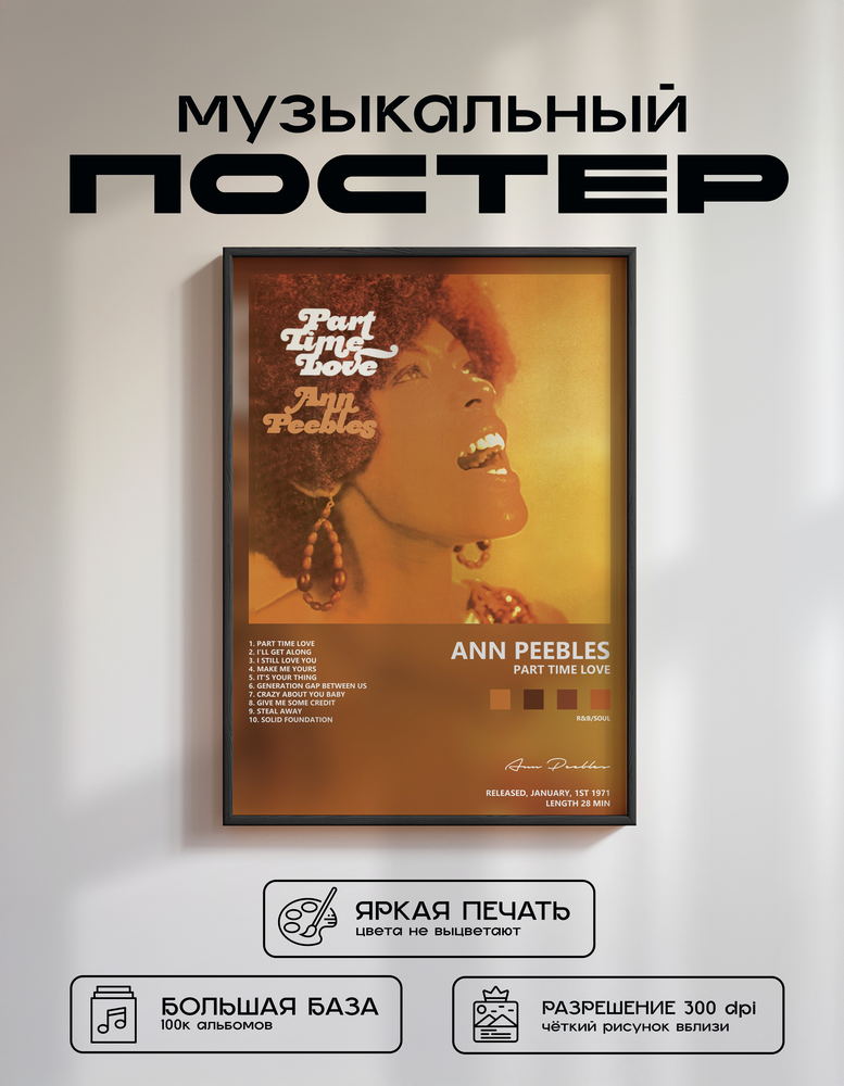 Music poster: Ann Peebles - Part Time Love