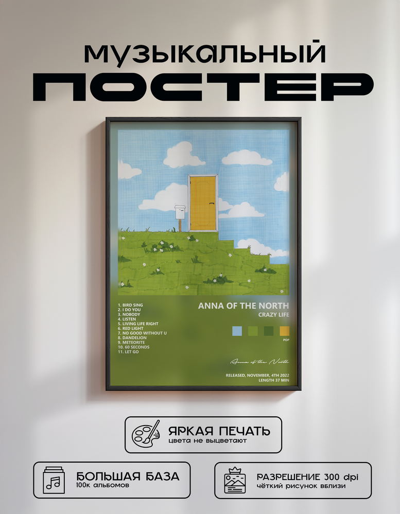 Music poster: Anna of the North - Crazy Life
