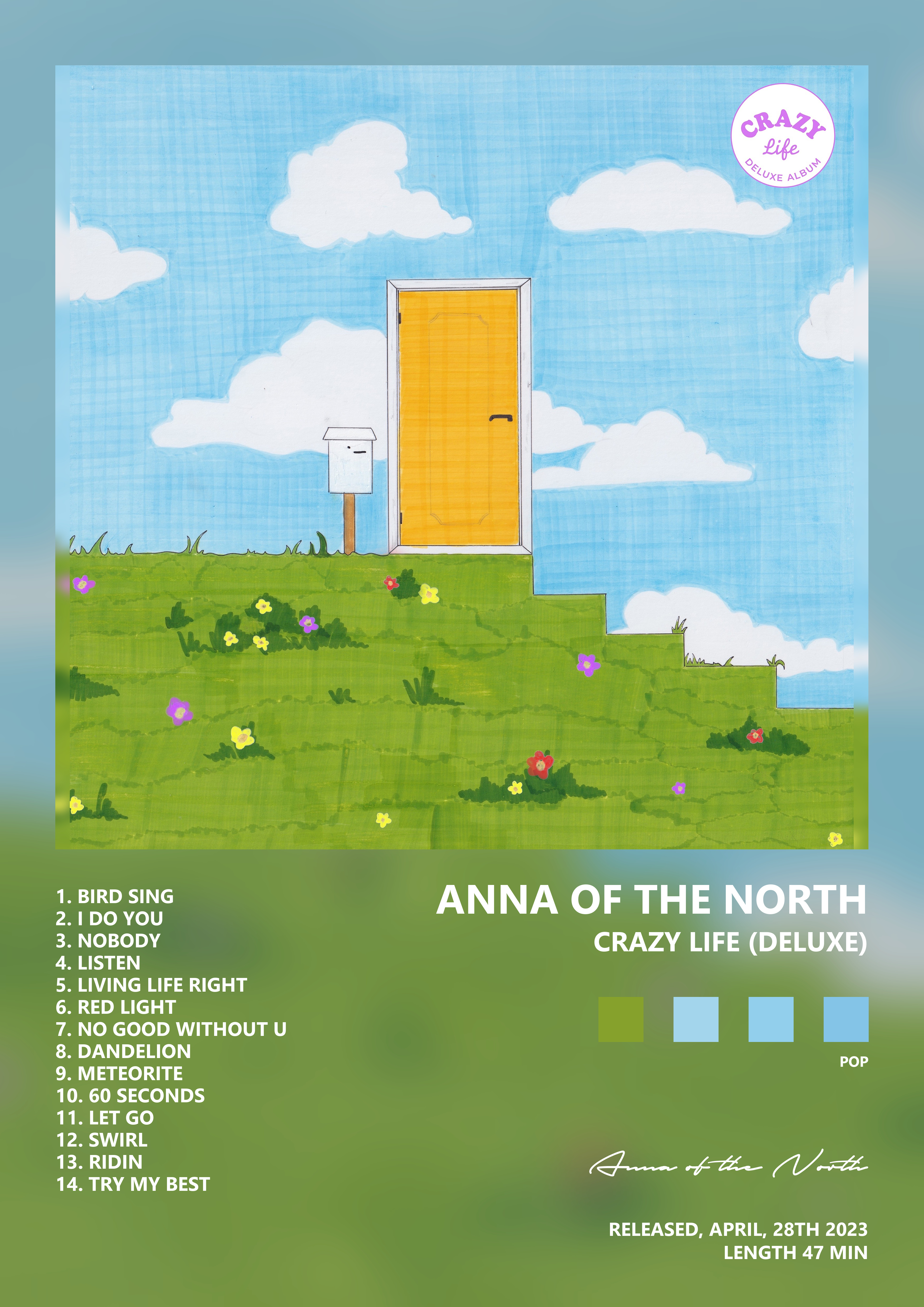 Music poster: Anna of the North - Crazy Life Deluxe