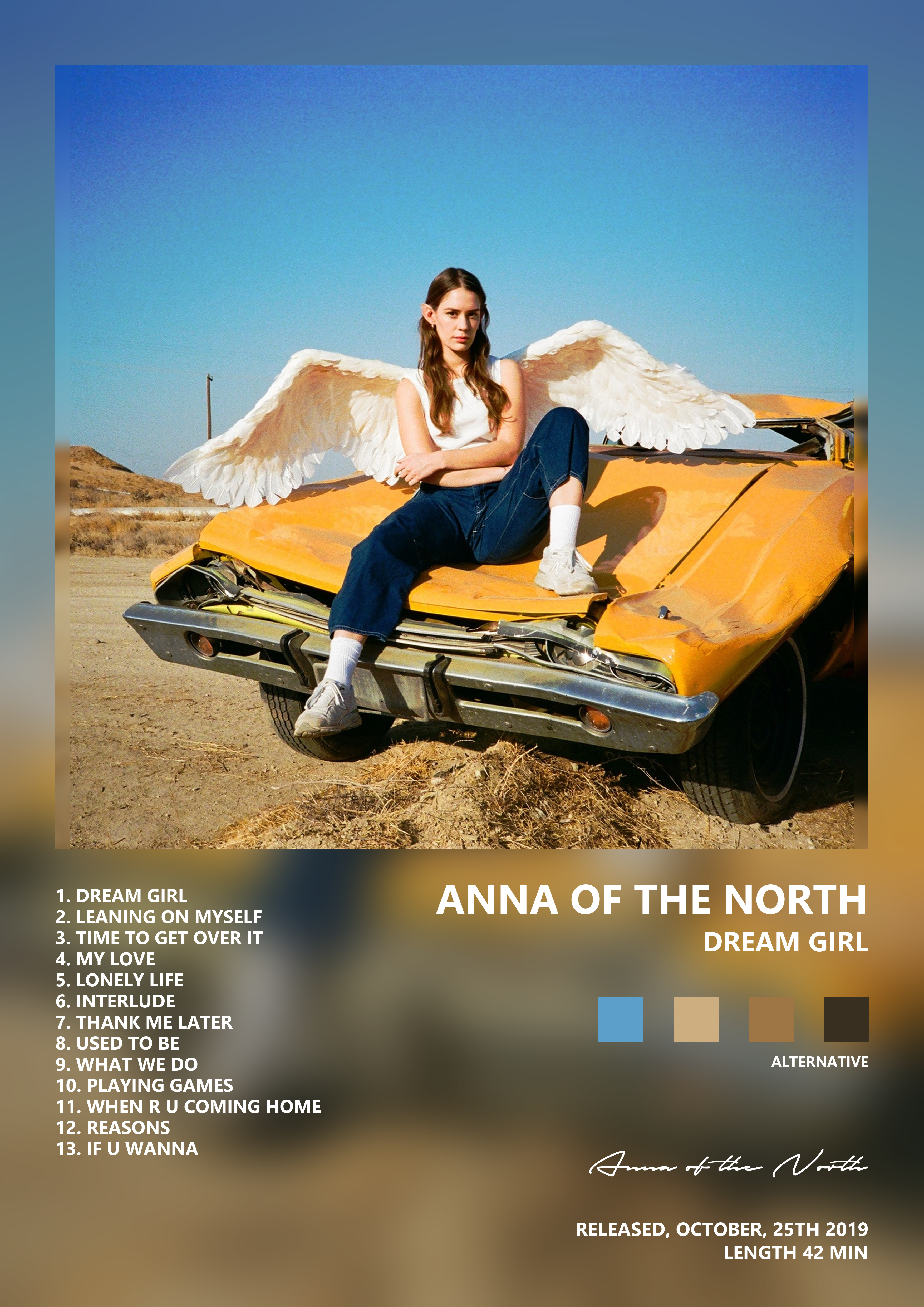Music poster: Anna of the North - Dream Girl