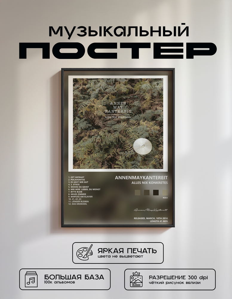 Music poster: AnnenMayKantereit - Alles nix konkretes