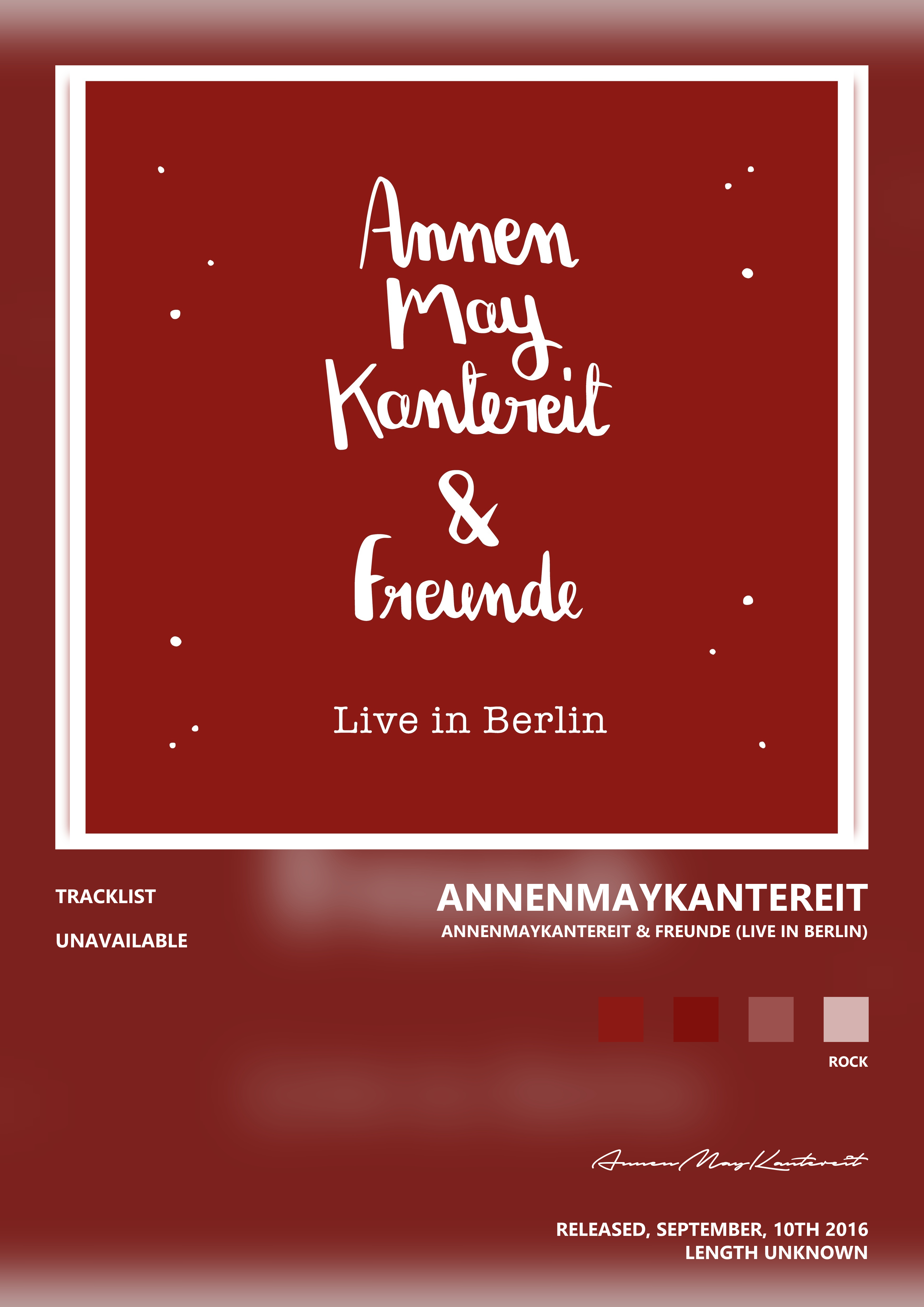 Music poster: AnnenMayKantereit - AnnenMayKantereit Freunde Live In Berlin