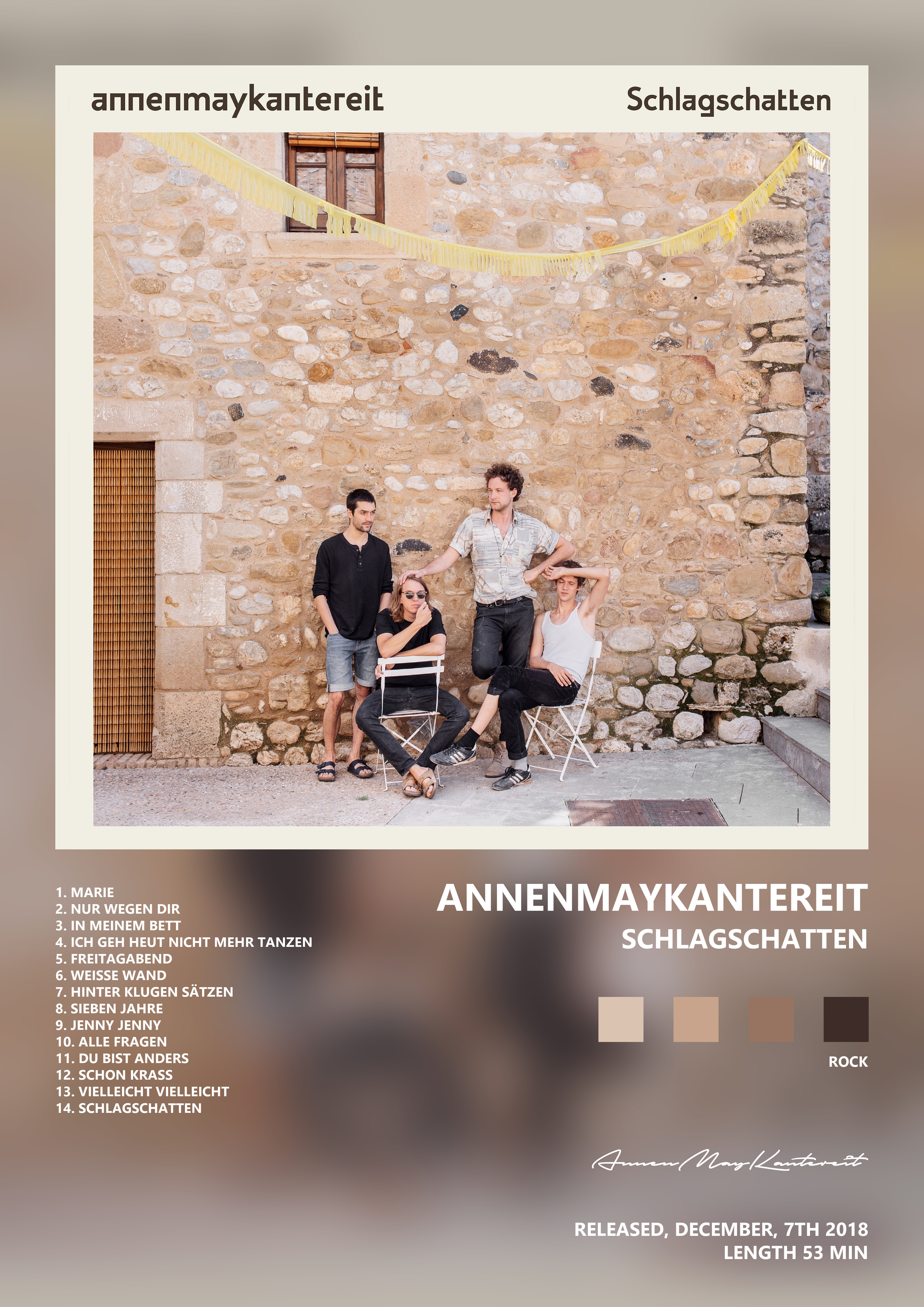 Music poster: AnnenMayKantereit - Schlagschatten