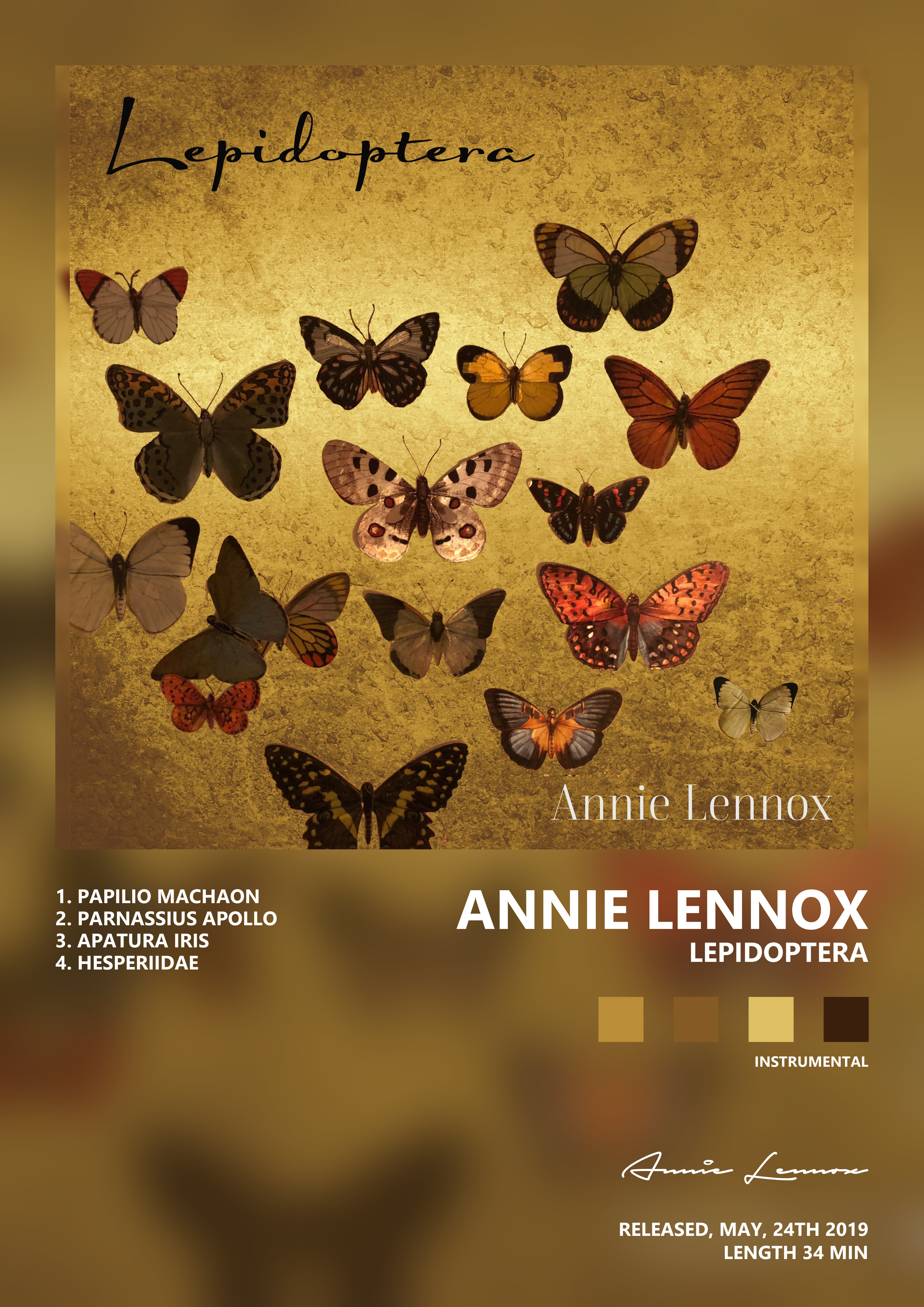 Music poster: Annie Lennox - Lepidoptera